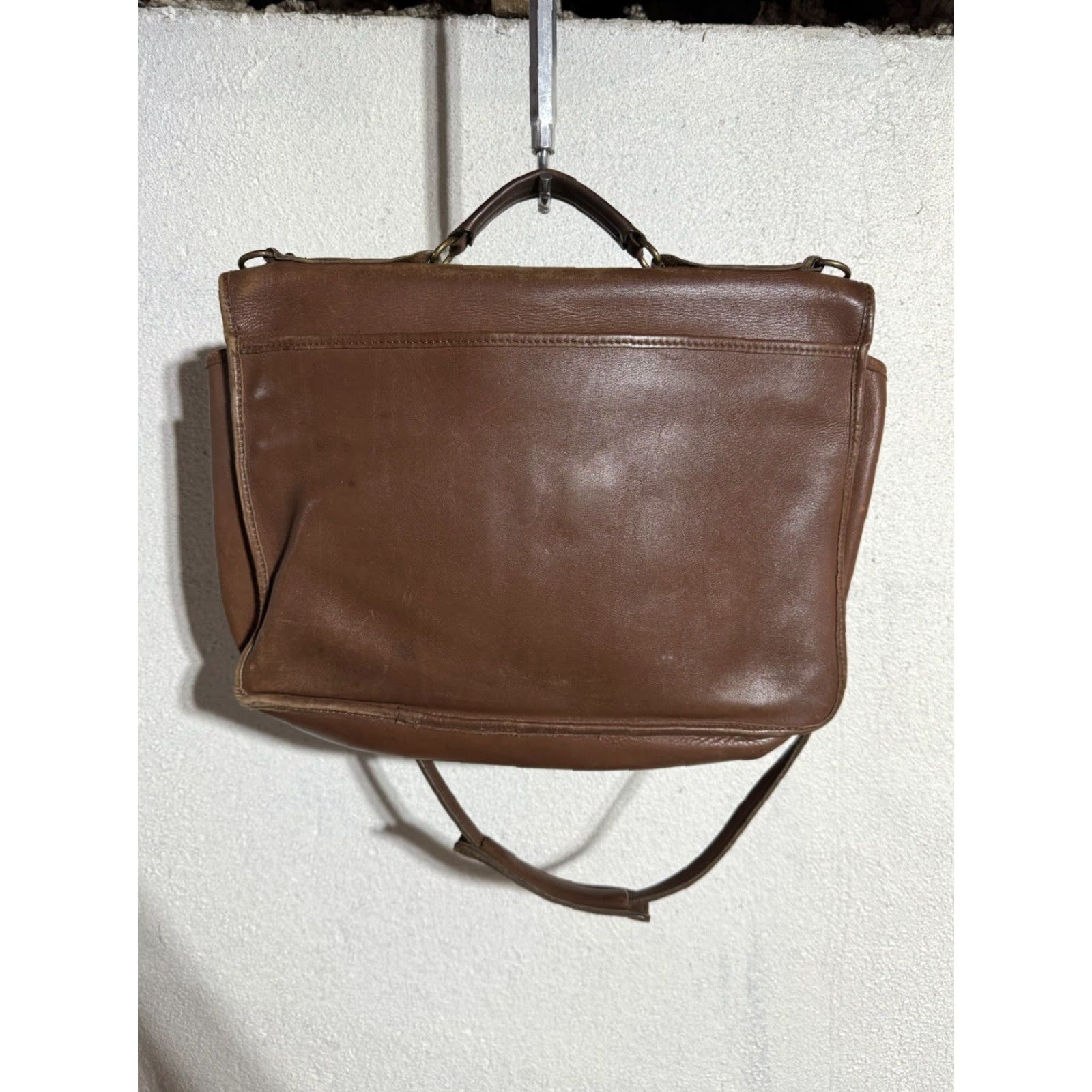 George VINTAGE Jack Georges USA Leather chestnut brown professional Attaché briefcase Bag Size ONE SIZE - 6 Thumbnail