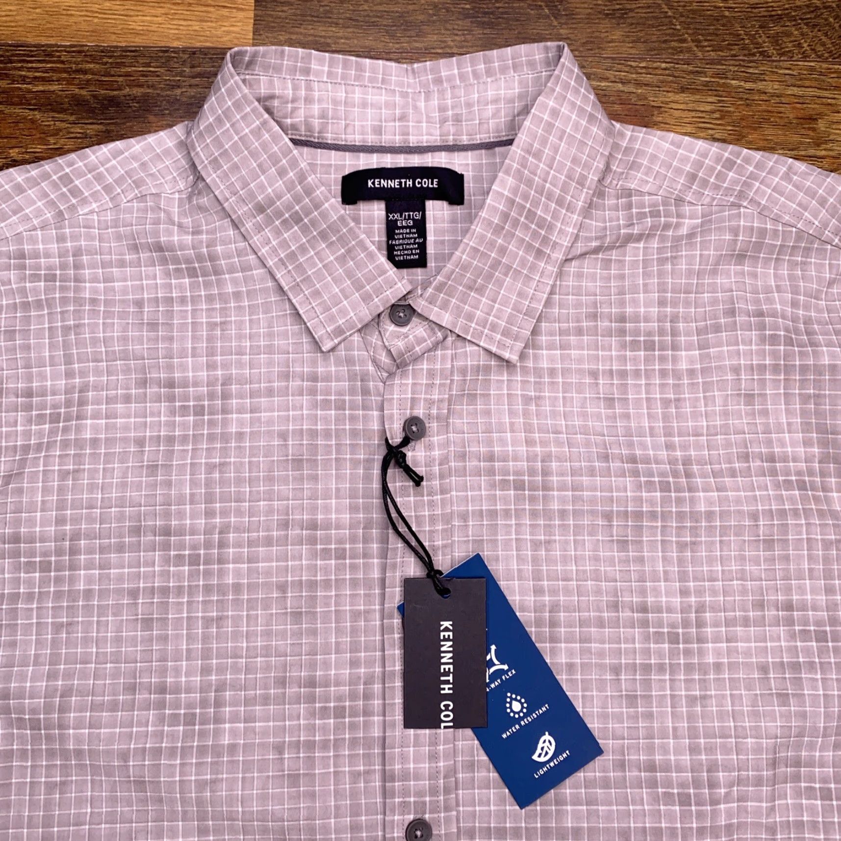Kenneth Cole KENNETH COLE Techni Cole Shirt Mens 2XL Stretch Button Up New Size US XXL / EU 58 / 5 - 4 Thumbnail