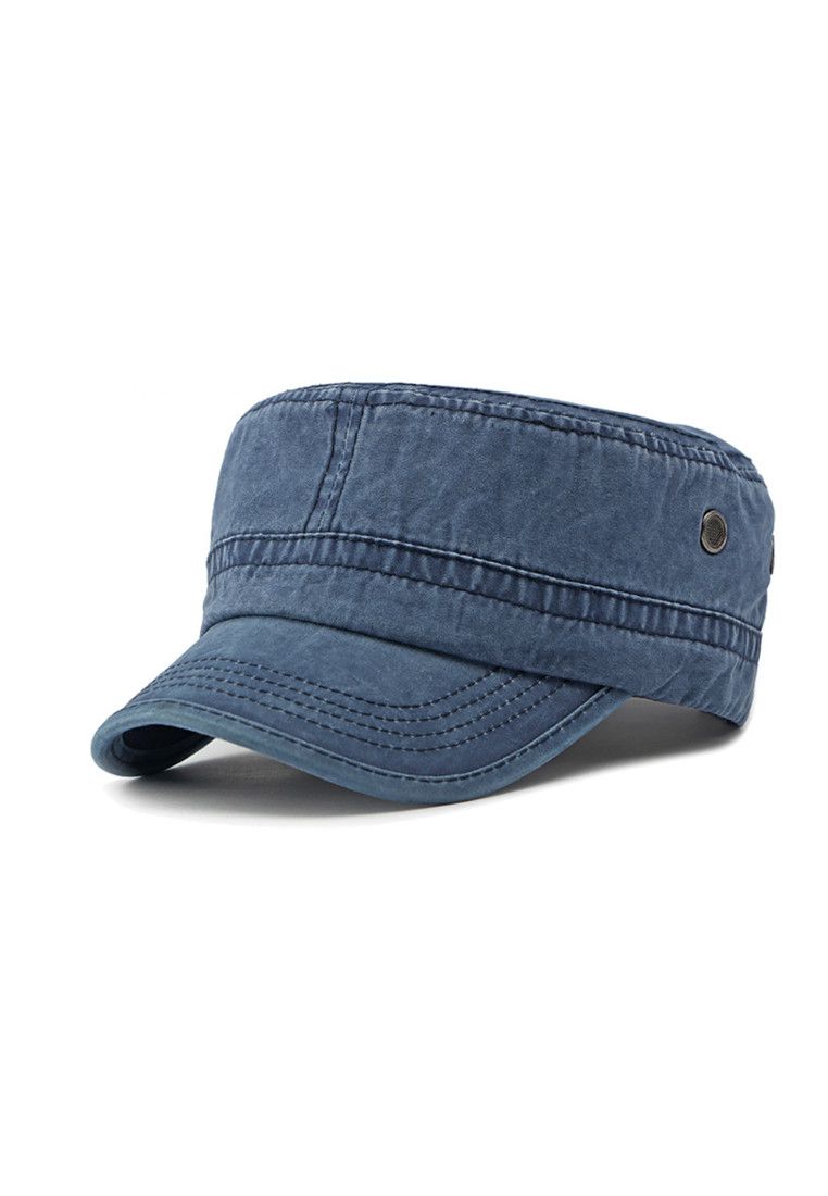 Other Blue Japanese Flat Top Military Hat Size ONE SIZE - 1 Thumbnail