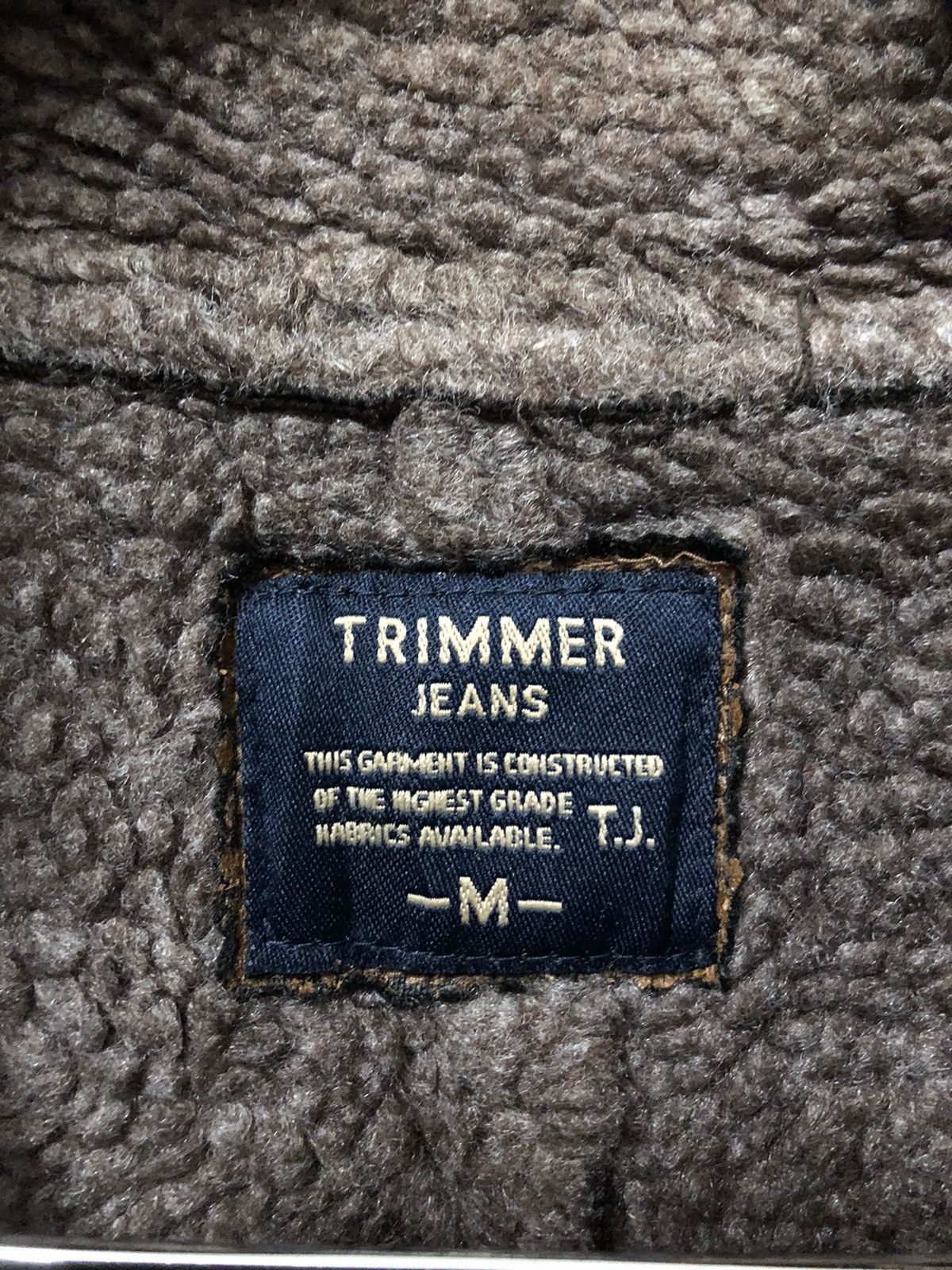 Japanese Brand Vintage Trimmer Jeans Waxed Leather Jacket Size US M / EU 48-50 / 2 - 10 Thumbnail