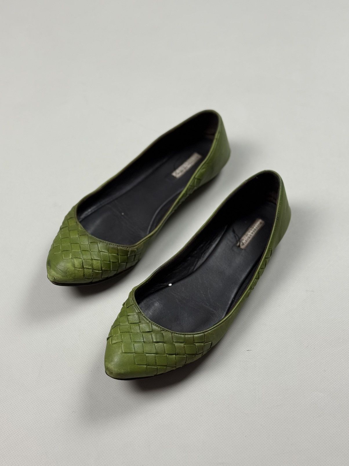 Bottega Veneta Bottega Veneta Intrecciato Knitted Leather Ballets Flats Size US 8 / IT 38 - 12 Thumbnail