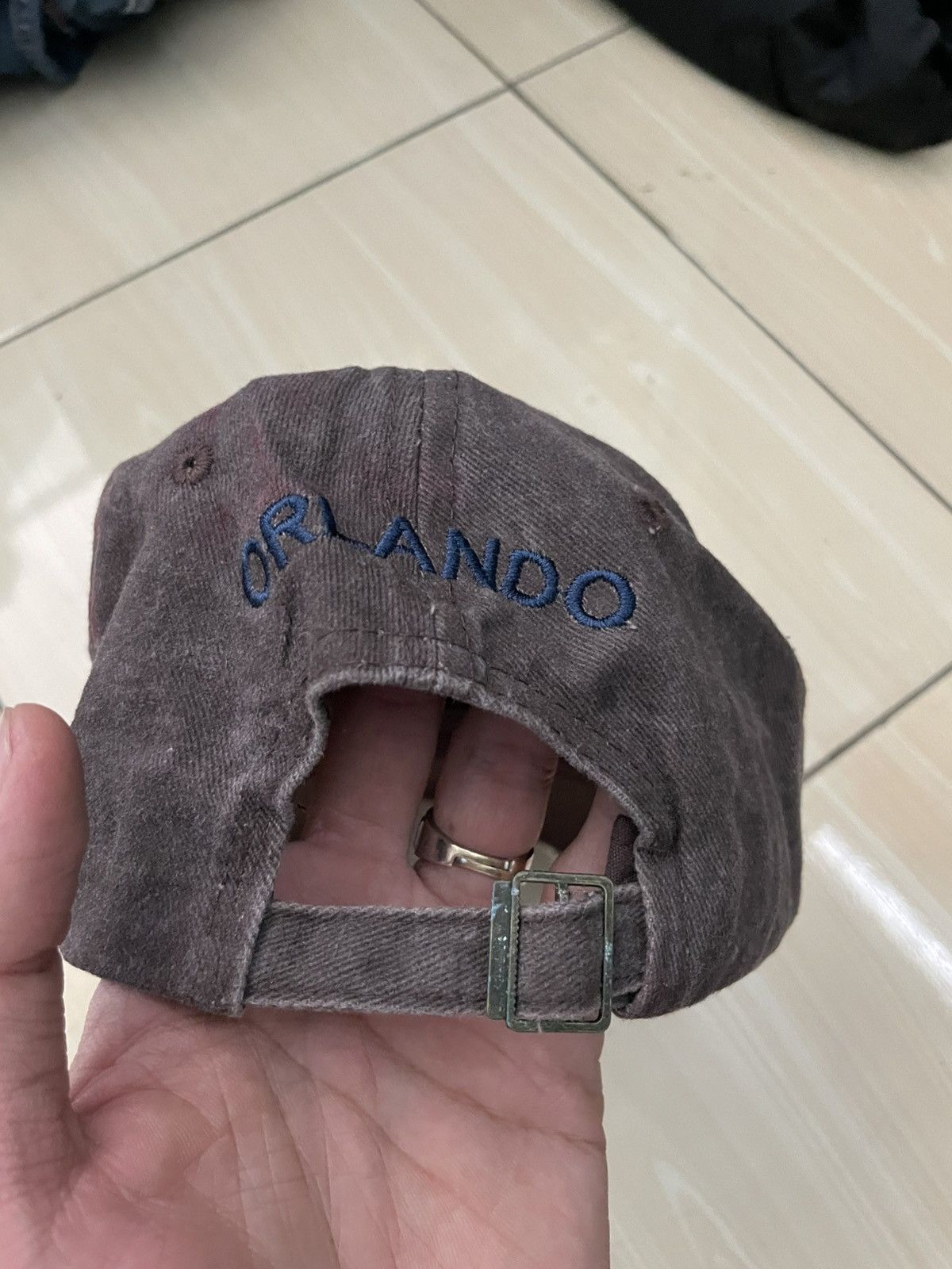 Japanese Brand Vintage ORLANDO ORIGINAL 01 Distressed style cap hat faded Size ONE SIZE - 3 Thumbnail