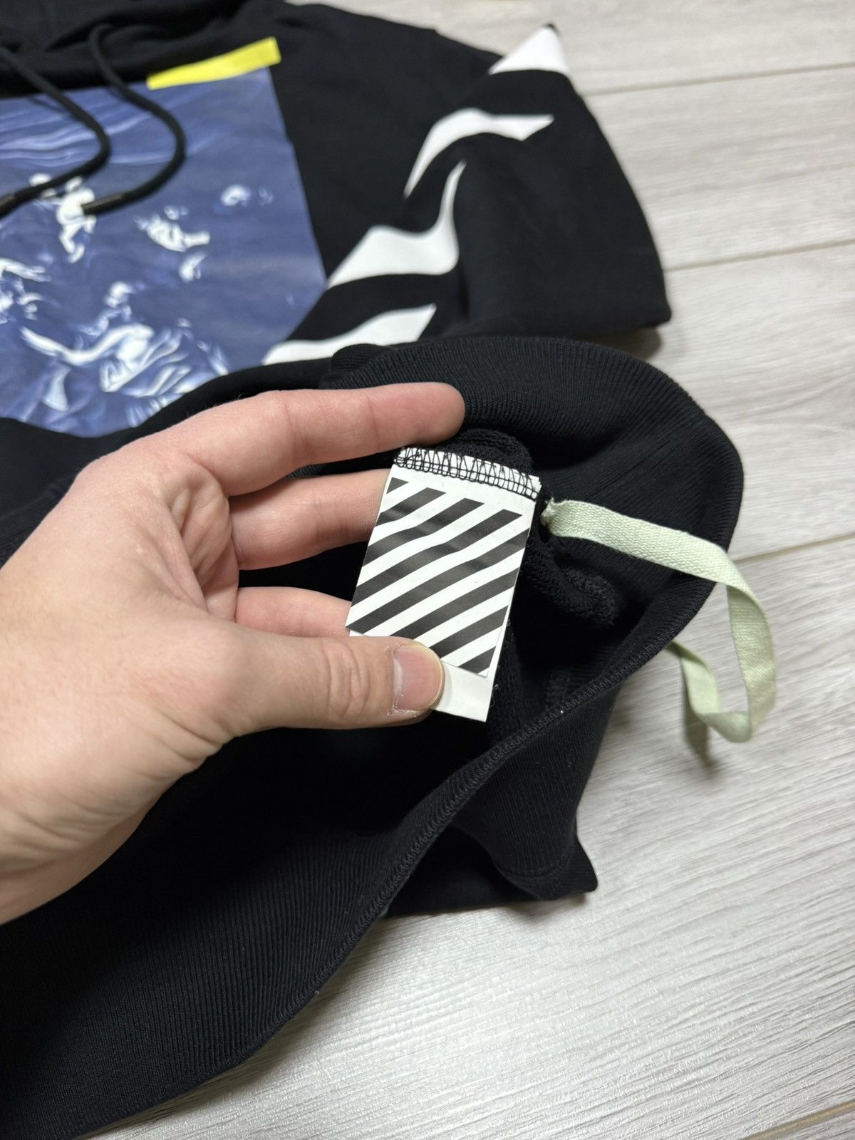 Off-White Off White Caravaggio hoodie oversize arrow tape seeing Size US L / EU 52-54 / 3 - 9 Thumbnail