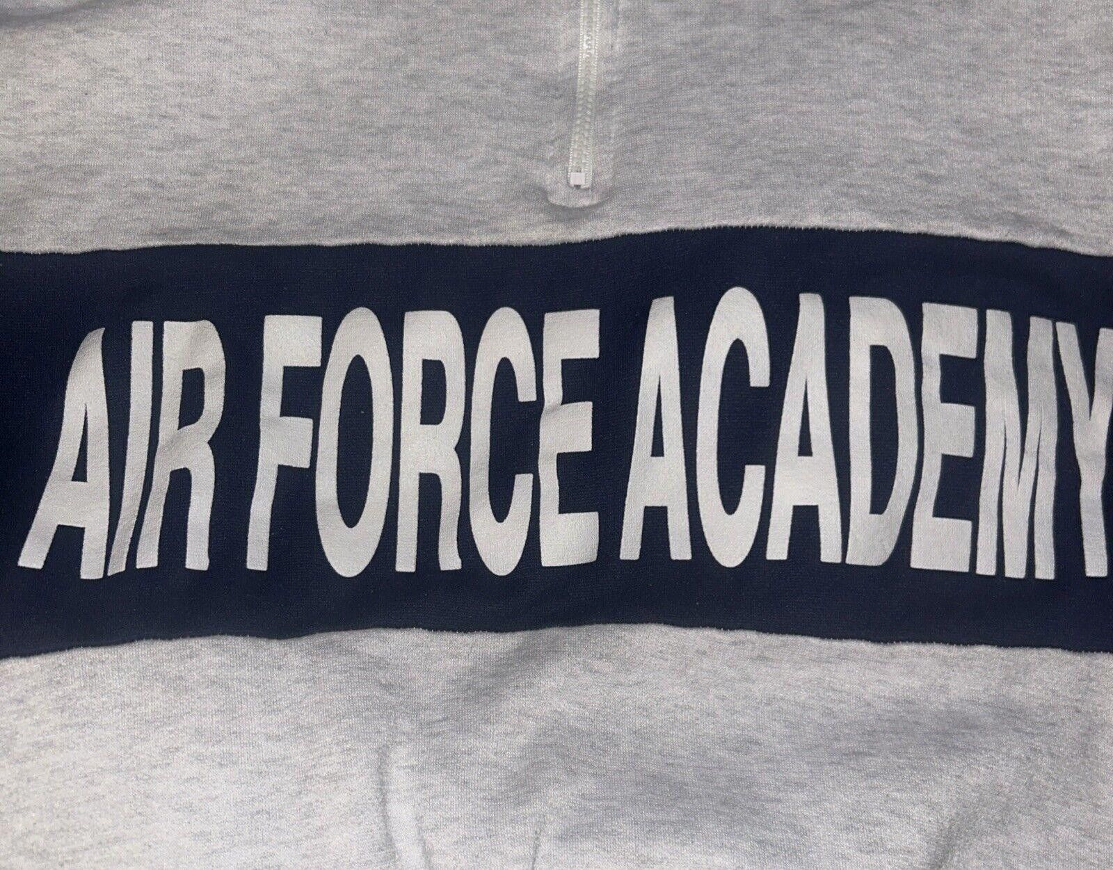 Designer VTG Air Force Academy 1/4 Zip Pullover Sweatshirt Size US 32 / EU 48 - 4 Thumbnail