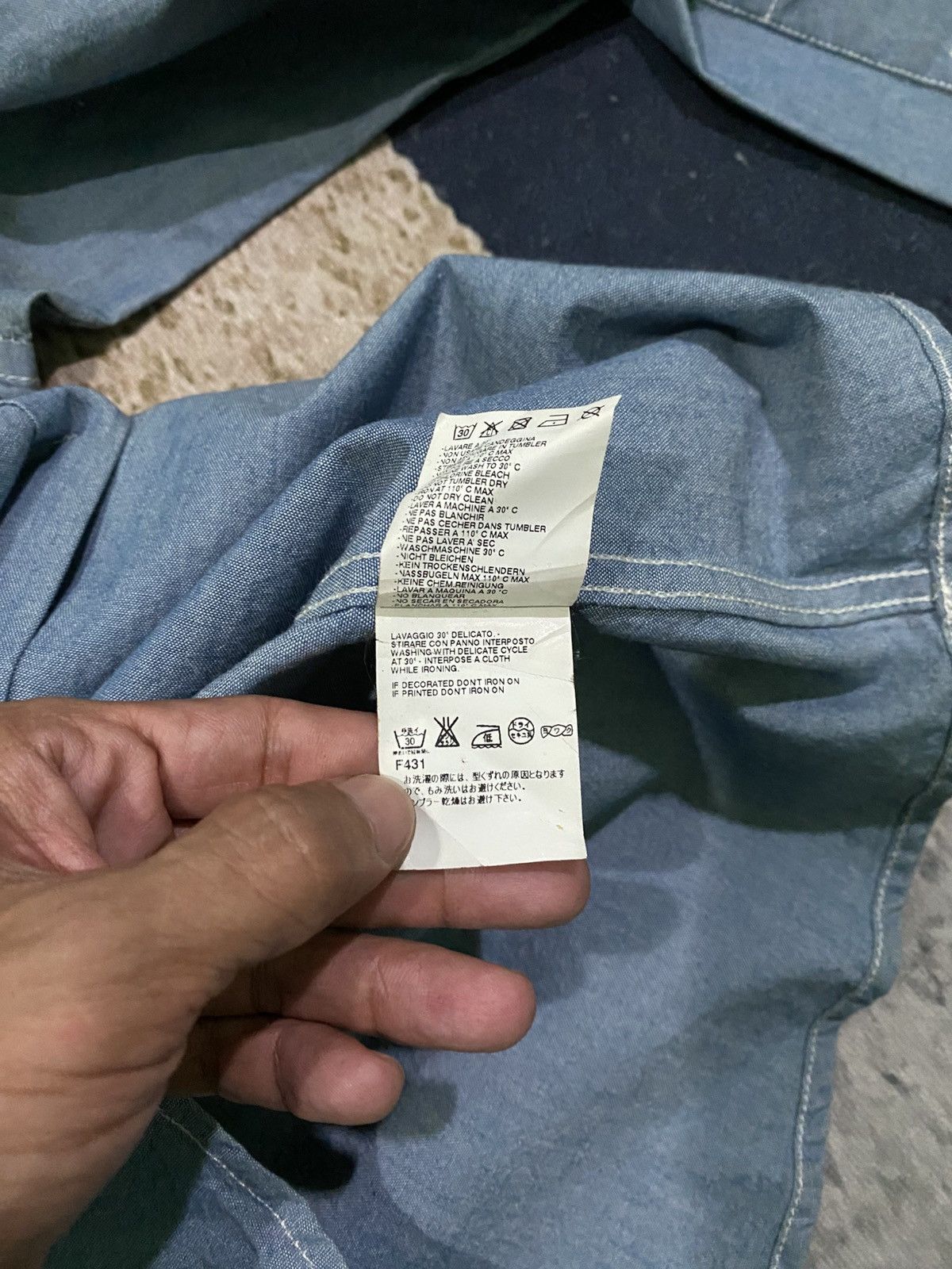 Maison Margiela Maison Margiela 2011aw Denim Shirt Size US S / EU 44-46 / 1 - 10 Thumbnail