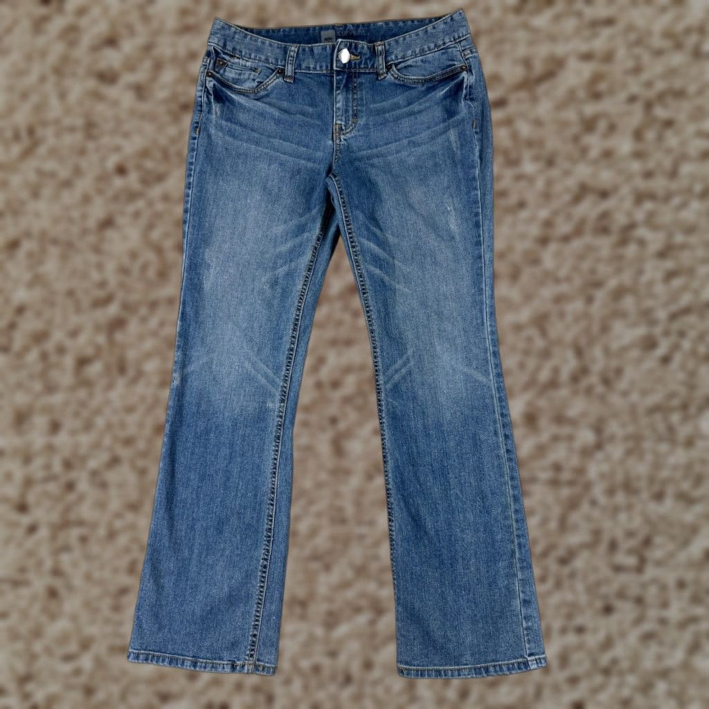 Mossimo Mossimo Jeans 8 Blue Denim Curvy Boot Cut Cotton Blend 28x29 Womens Size 30" / US 8 / IT 44 - 1 Thumbnail