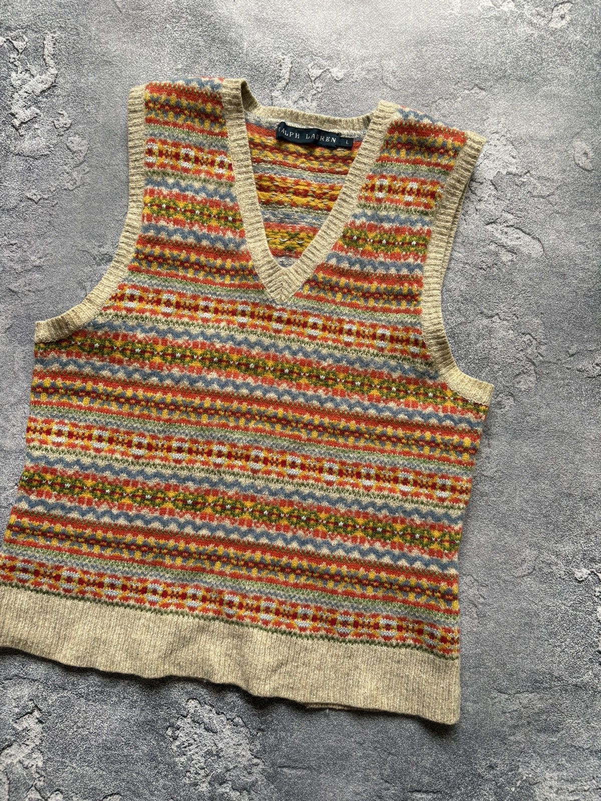 Polo Ralph Lauren Vintage Polo Ralph Lauren Fair Isle Luxury Knit Vest Rare Size XXS / US 00 / IT 34 - 4 Thumbnail