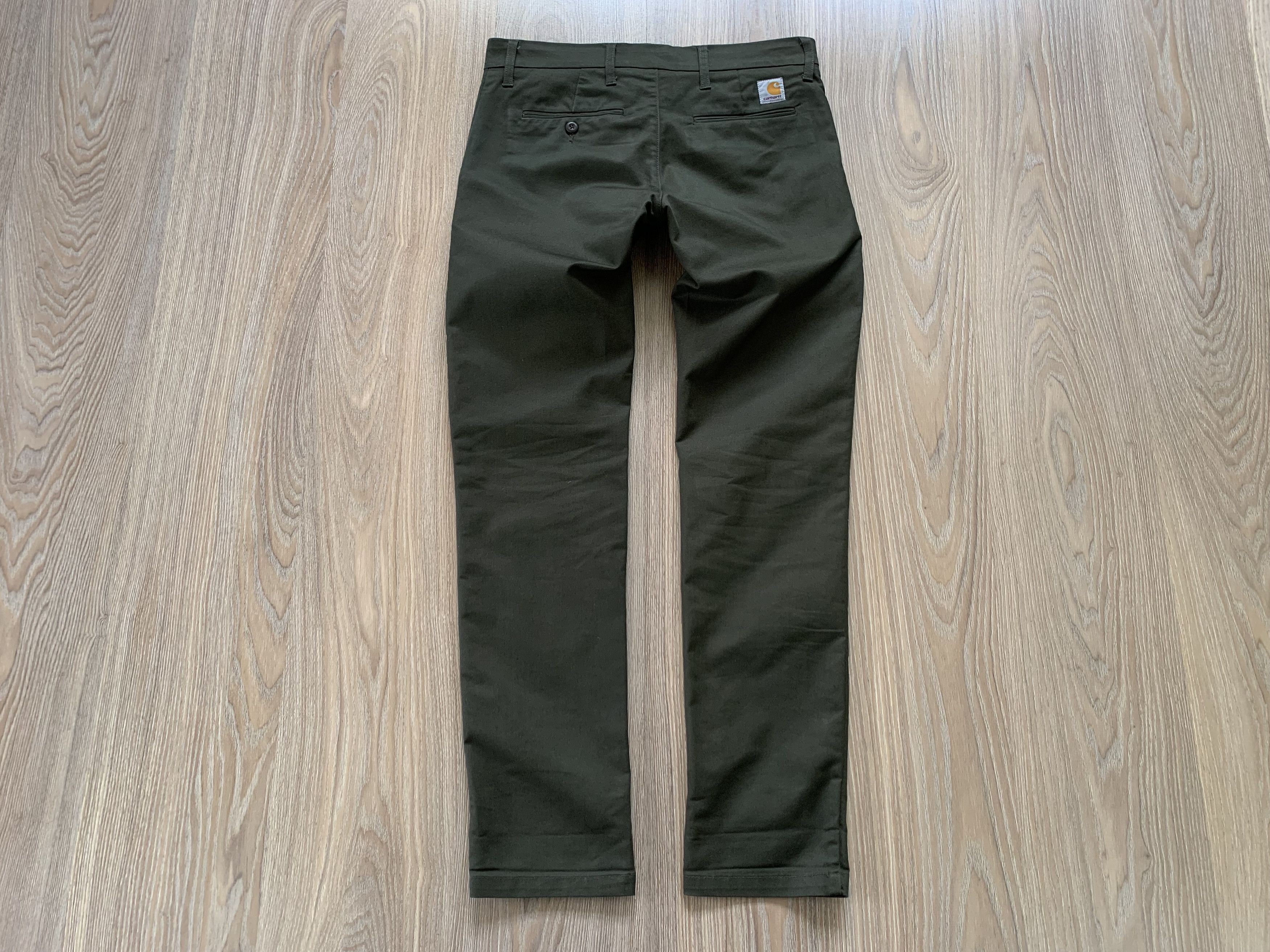 Carhartt Carhartt WIP Sid Pant Khaki Chino Cotton Trousers Size US 31 - 3 Thumbnail