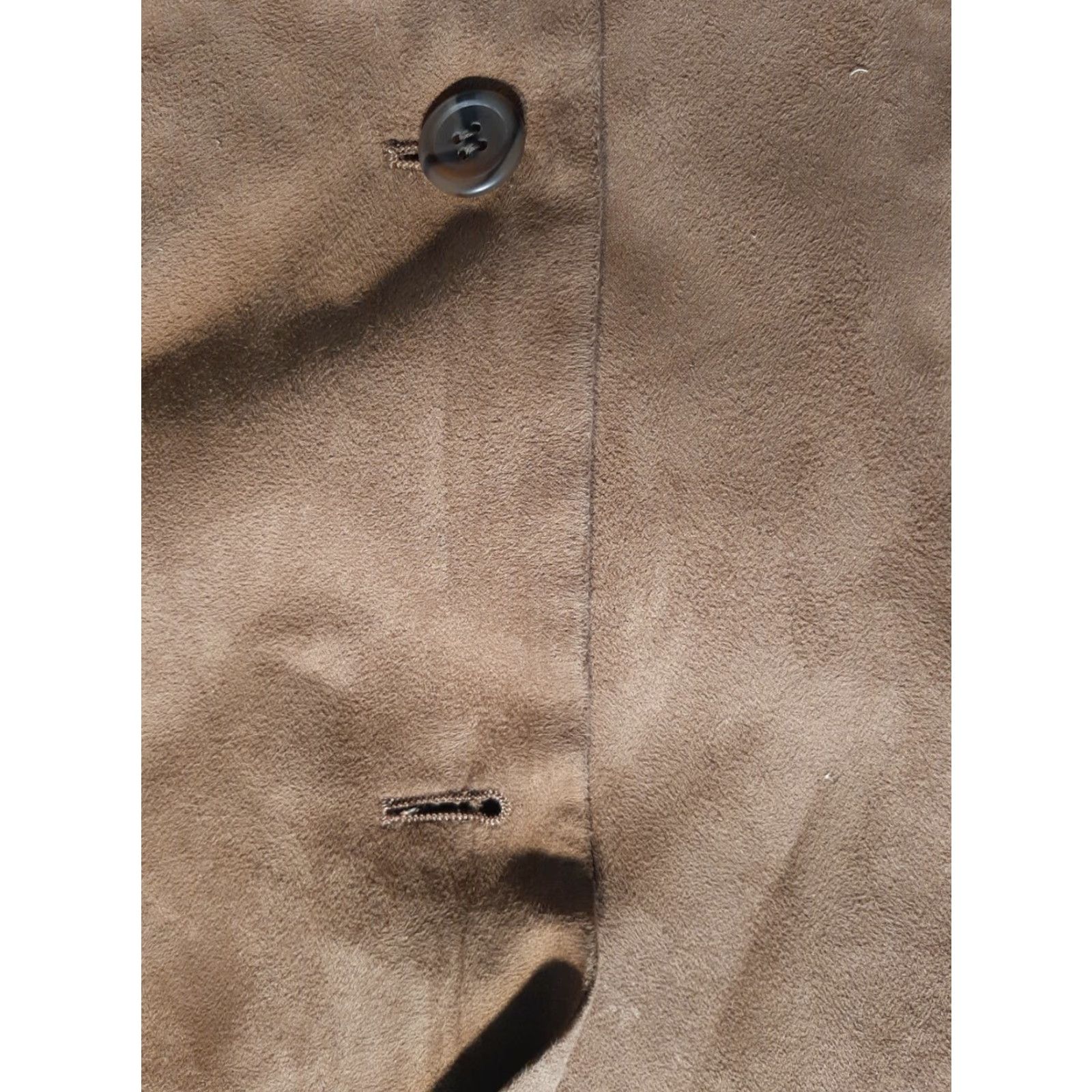 Vintage Men's Brown Polyester Jacket Sz 42 R 2 pockets *missing button Size US XS / EU 42 / 0 - 5 Thumbnail
