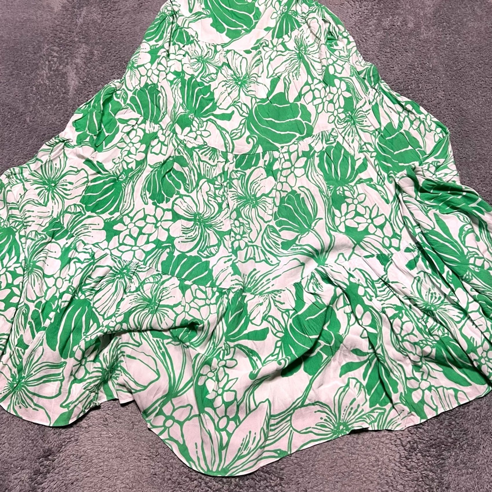 Lilly Pulitzer Lilly Pulitzer Maxi Dress S Halter Pockets Kiss My Tulip Spearmint Beccalynn Dress Women Small Green Regular Long Maxi Size S / US 4 / IT 40 - 5 Thumbnail