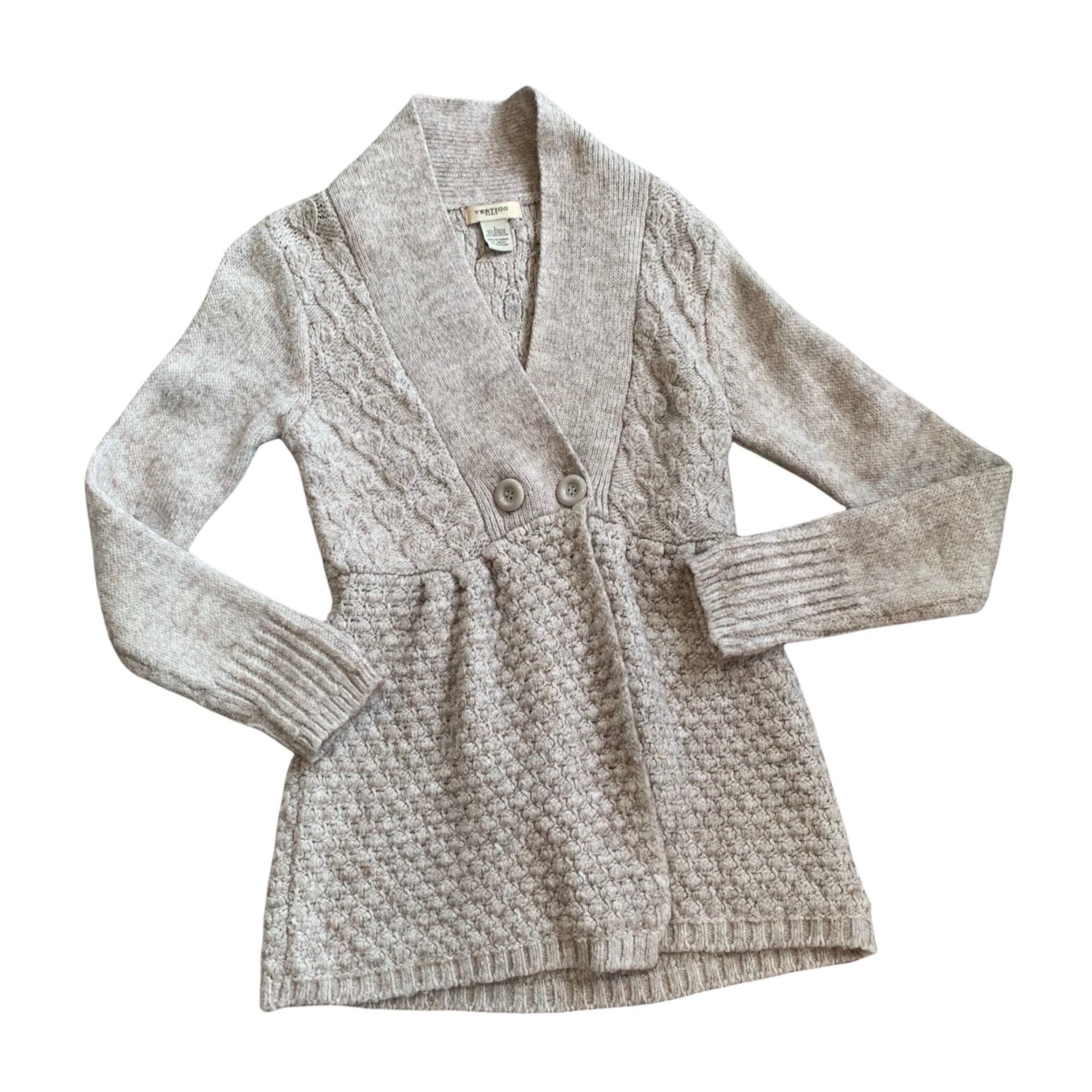 Other Vertigo Paris Alpaca Knit Babydoll Y2K Boho Textured Sweater Size L / US 10 / IT 46 - 1 Thumbnail