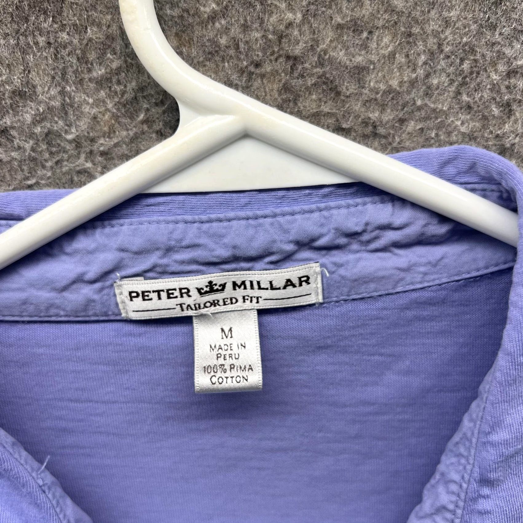 Peter Millar Peter Millar Polo Shirt Mens M Blue Pima Cotton Pocket Tailored Fit Casual Shirt Mens Size US M / EU 48-50 / 2 - 7 Thumbnail