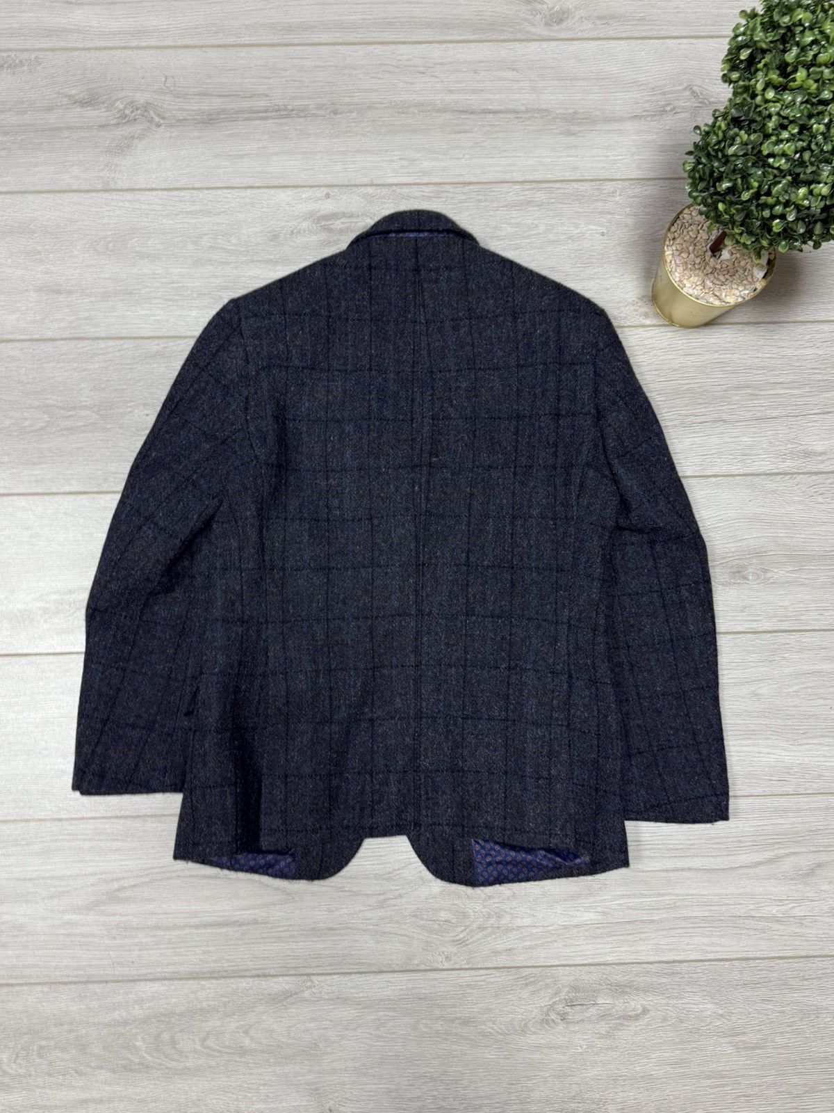 Harris Tweed M&S Harris Tweed D grey mix Coat Blazer Jacket Size US S / EU 44-46 / 1 - 14 Thumbnail