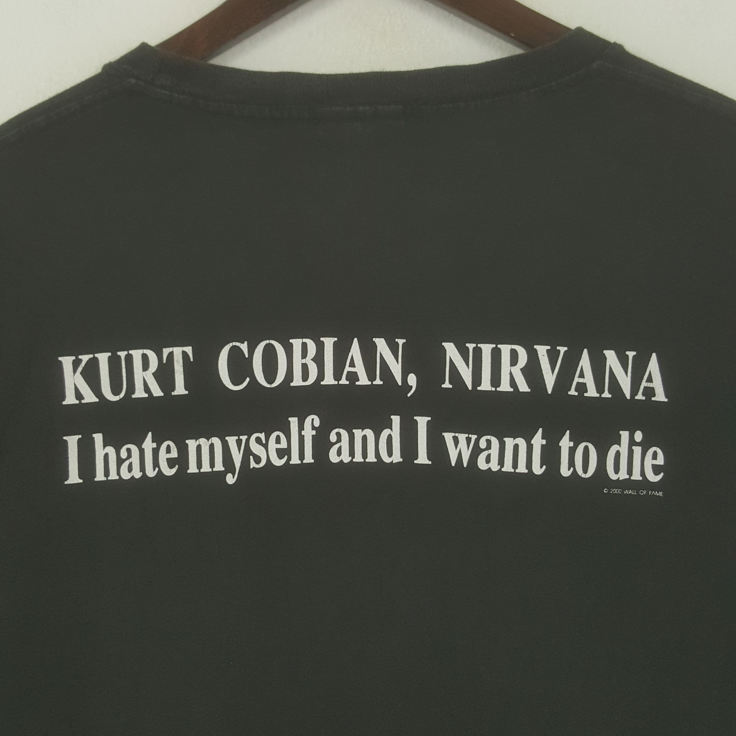 Vintage Vintage Kurt Cobain Nirvana American Band Tshirt Size US L / EU 52-54 / 3 - 4 Thumbnail