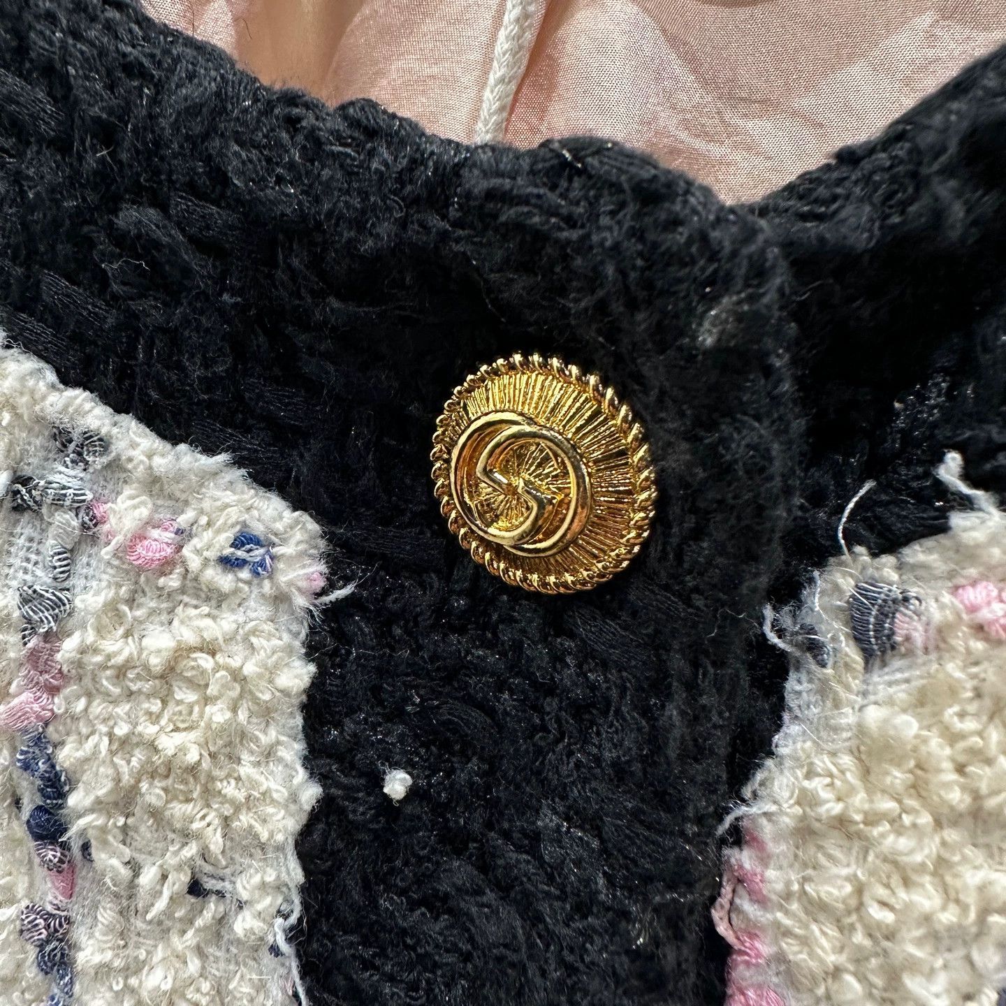 Gucci Gucci Gold Button Tweed 4-Pocket Cotton Jacket 38 Size XS / US 0-2 / IT 36-38 - 5 Thumbnail