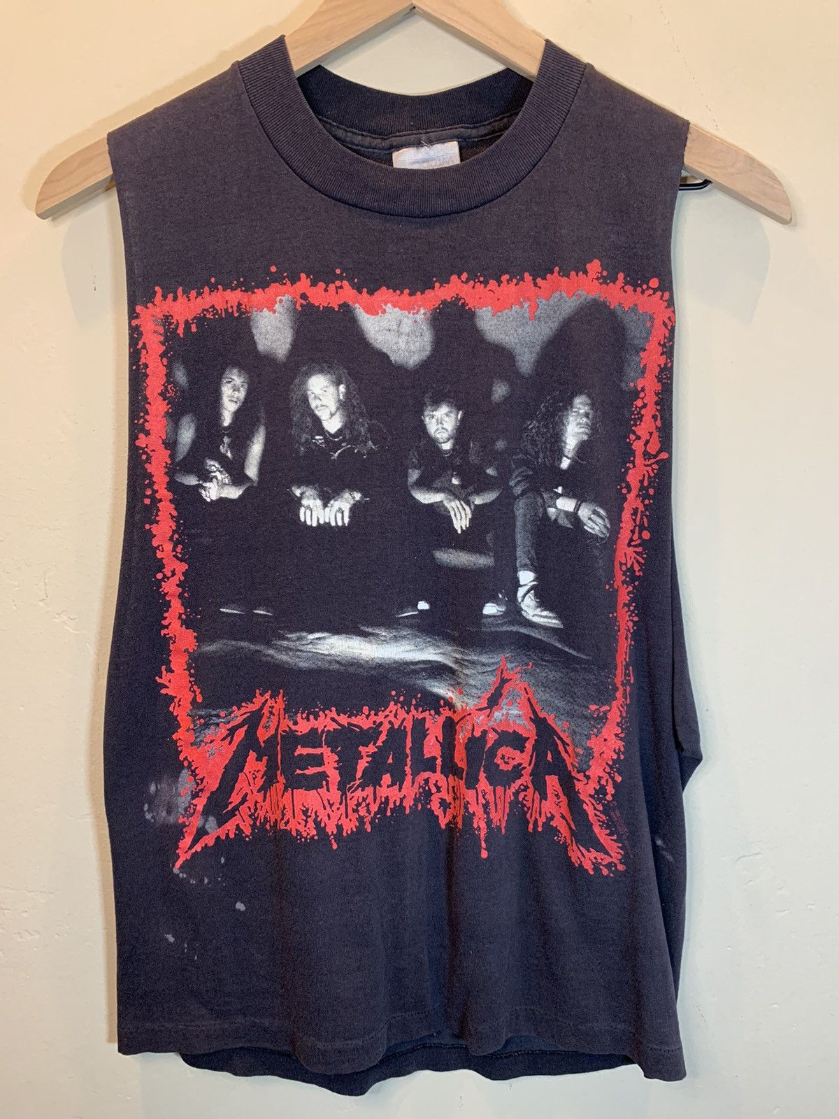 Brockum × Metallica × Vintage RARE Vintage 1990 Metallica Pushead Europe America Tour Tank Size US M / EU 48-50 / 2 - 1 Thumbnail