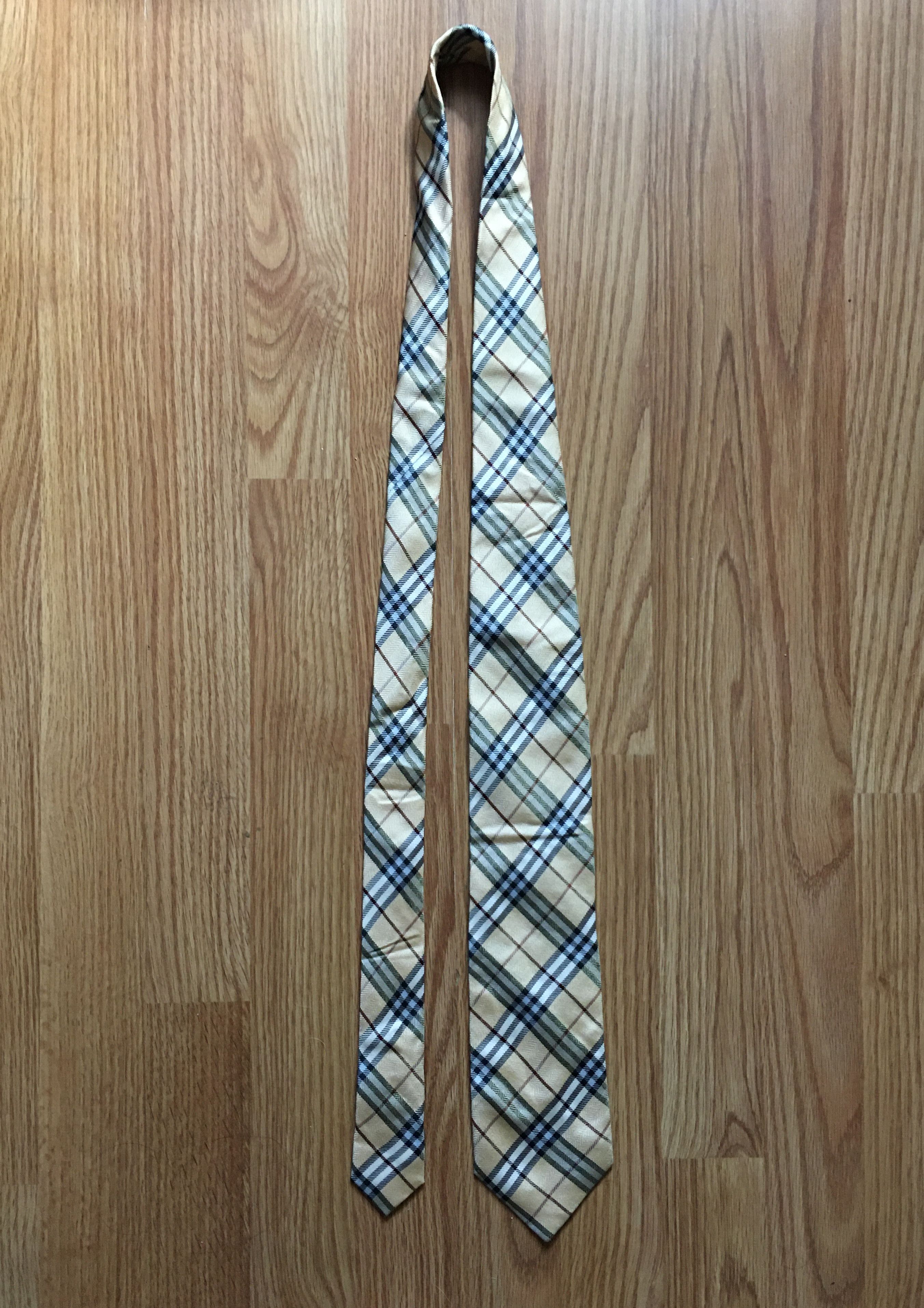 Burberry BURBERRY London Plaid Tartan Silk Mens Tie Size ONE SIZE - 7 Thumbnail