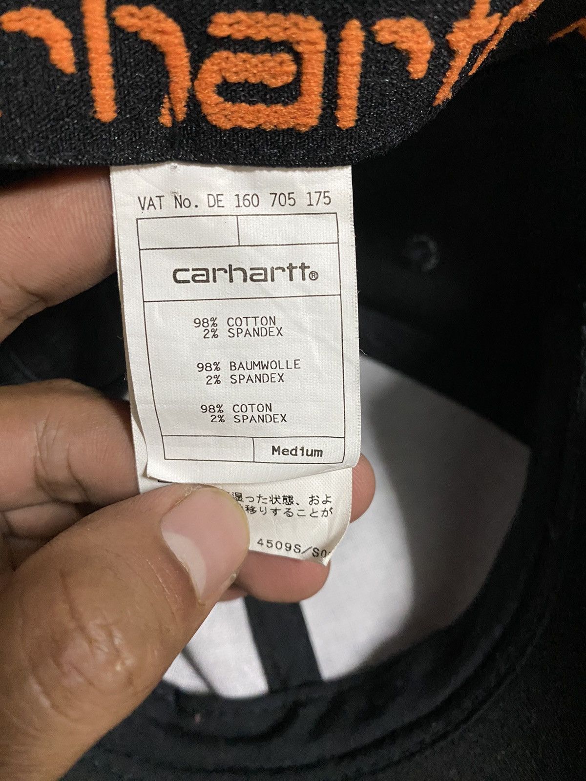 Carhartt × Vintage Vintage Carhartt Full Cap Black Size ONE SIZE - 3 Thumbnail