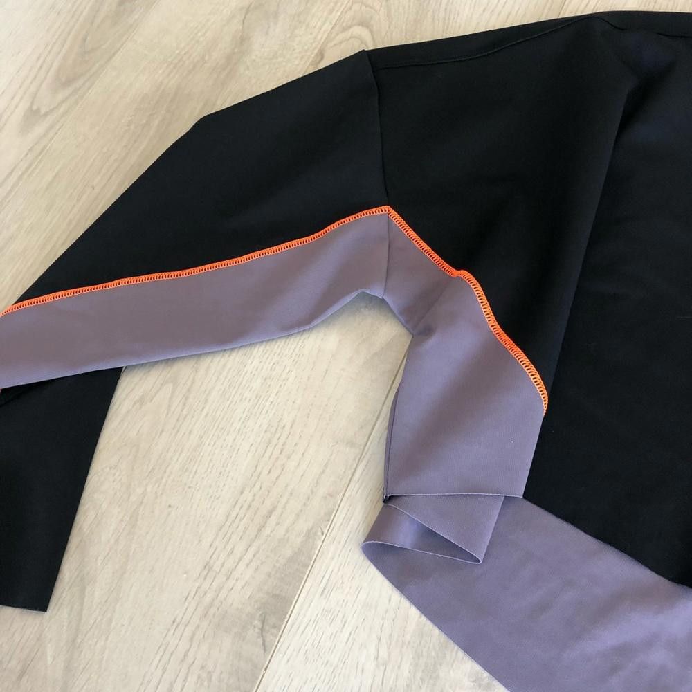 Under Armour Under Armour Black and Purple Rush Cropped Long Sleeve Size S / US 4 / IT 40 - 8 Thumbnail
