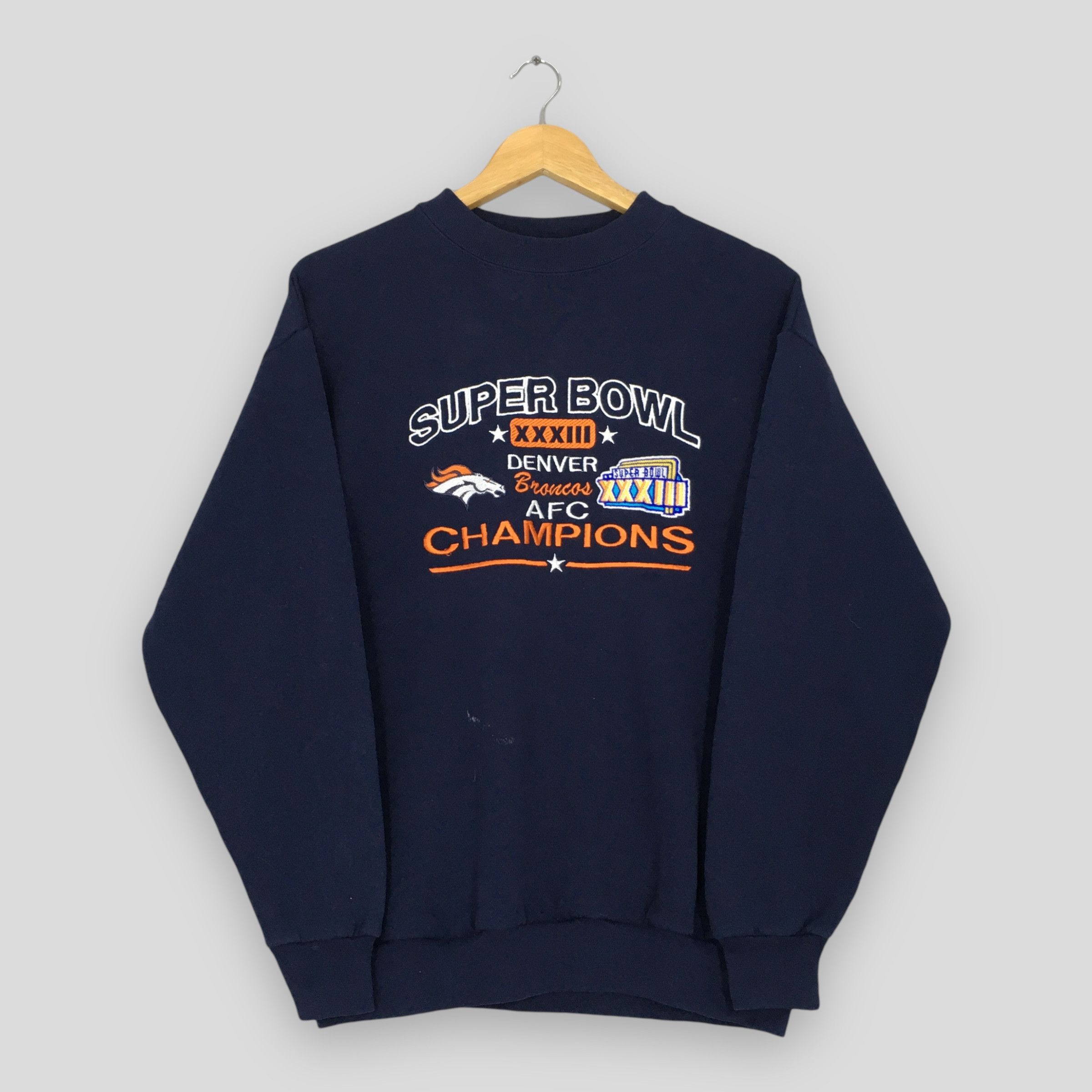 Logo 7 × NFL × Vintage Vintage 90s Denver Broncos NFL Sweatshirt Medium Size US M / EU 48-50 / 2 - 1 Thumbnail