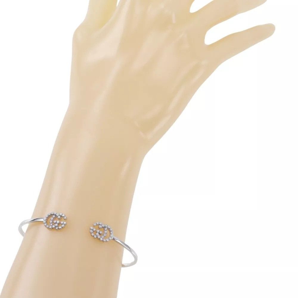 Gucci GUCCI GG running Bangle K18 white gold/diamond Size ONE SIZE - 10 Thumbnail