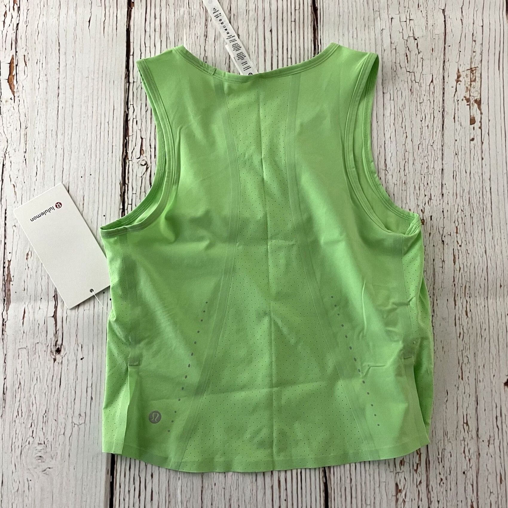 Lululemon Lululemon Swift Ventilated Running Tank Women's 2 Lime Green Tank Women 2 Lime Green Running & Jogging Size XS / US 0-2 / IT 36-38 - 6 Thumbnail