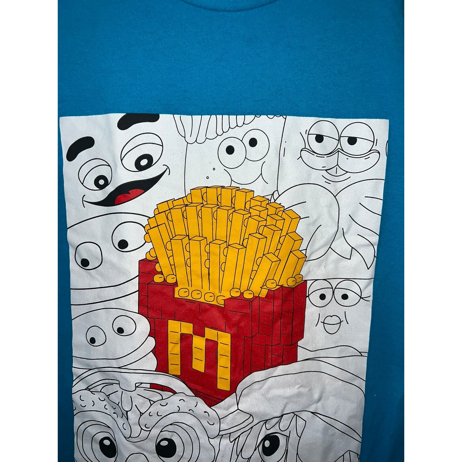 The Unbranded Brand Mcdonalds Shirt Fast Food Lego Characters Graphic Promo Tee Size US L / EU 52-54 / 3 - 2 Thumbnail
