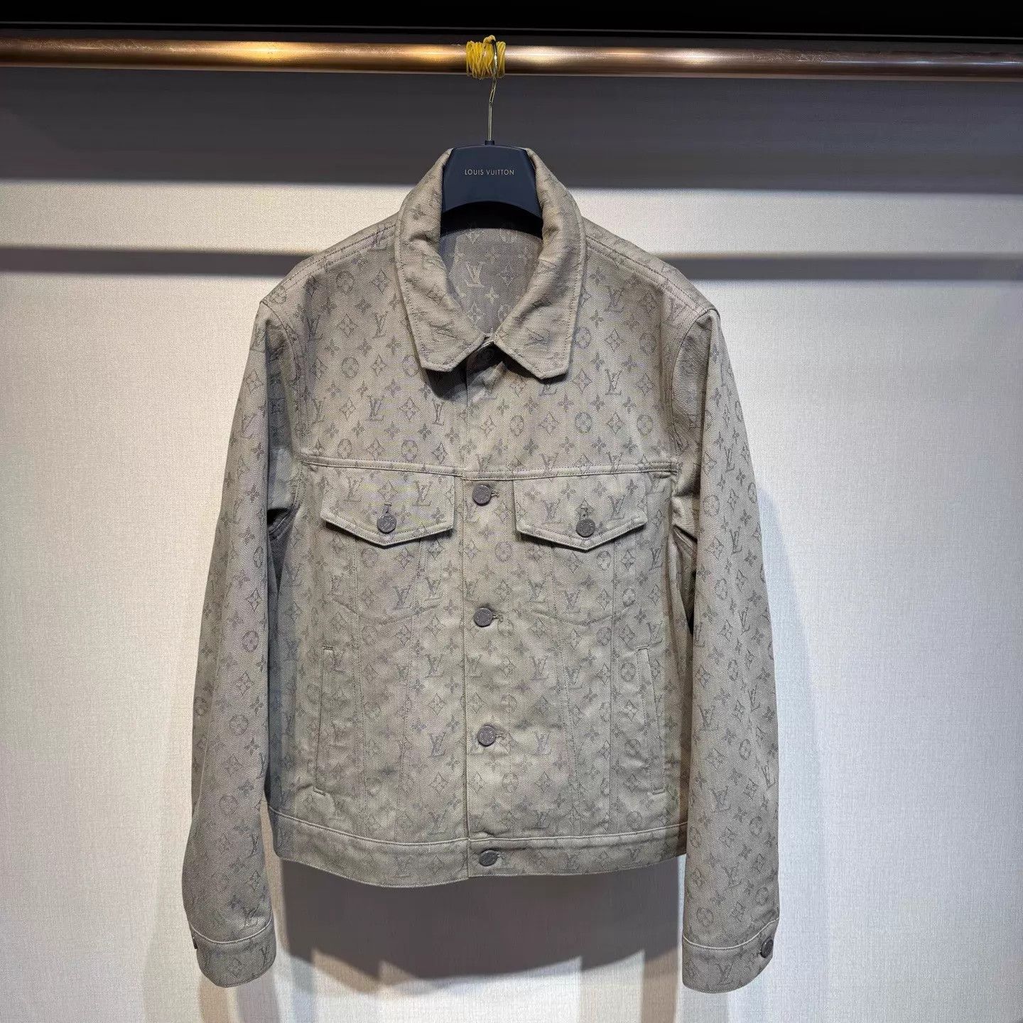 Louis Vuitton Louis Vuitton Gray Monogram Denim Jacket 52 New Size US L / EU 52-54 / 3 - 1 Thumbnail