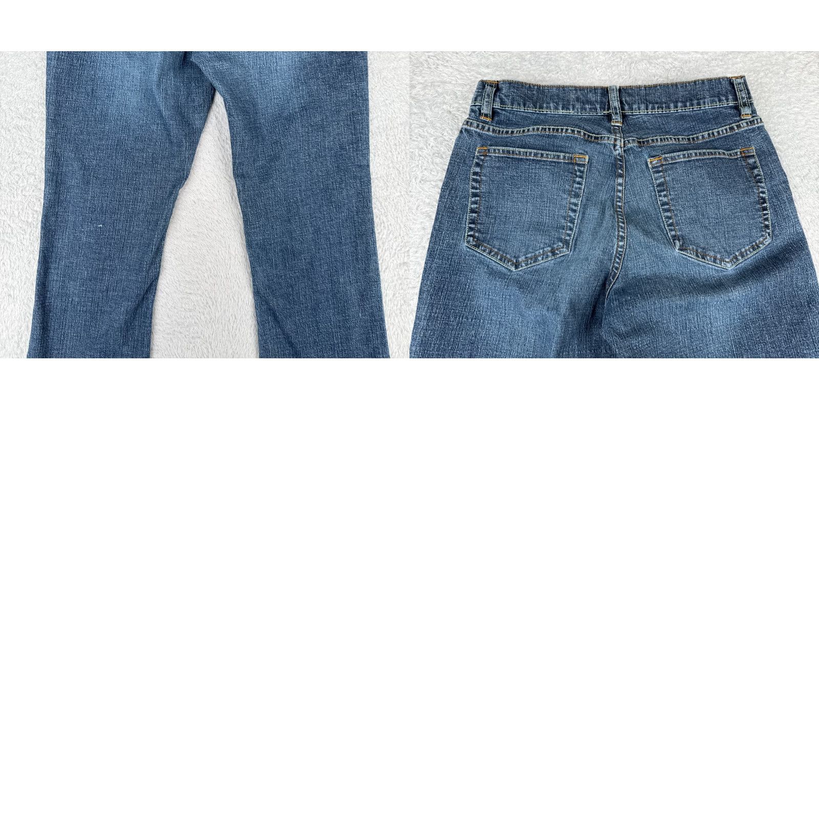Vintage Bamboo Jeans Womens Jeans Flared Jeans Juniors 11 Blue Denim Mid Rise 25x29 Cowboy Southwestern Designer 90s? Size 32" / US 10 / IT 46 - 10 Thumbnail