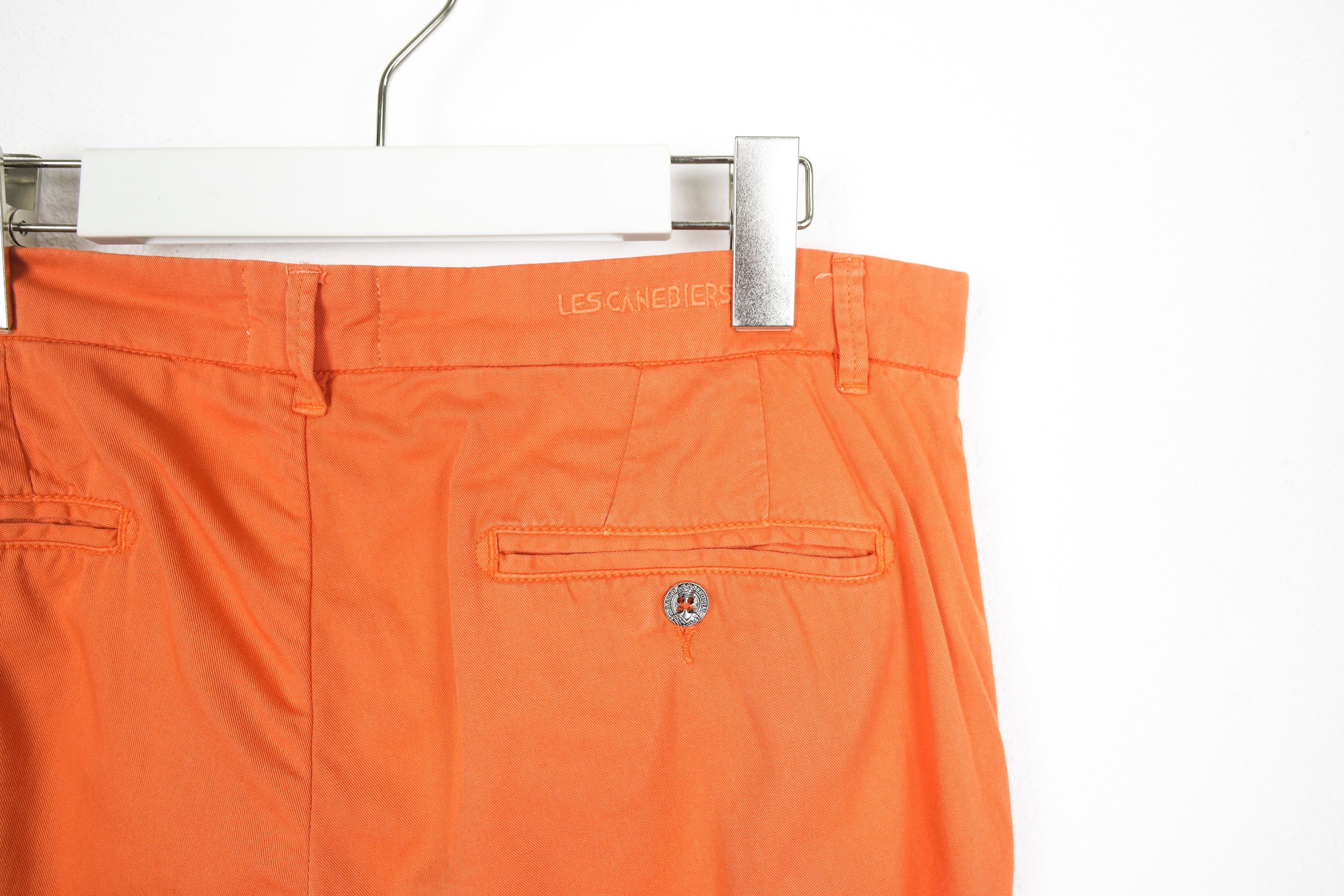 Designer × Life's a Beach × Vilebrequin Les Canebiers Orange Chino Tartane Pants Trousers Size US 31 - 11 Thumbnail