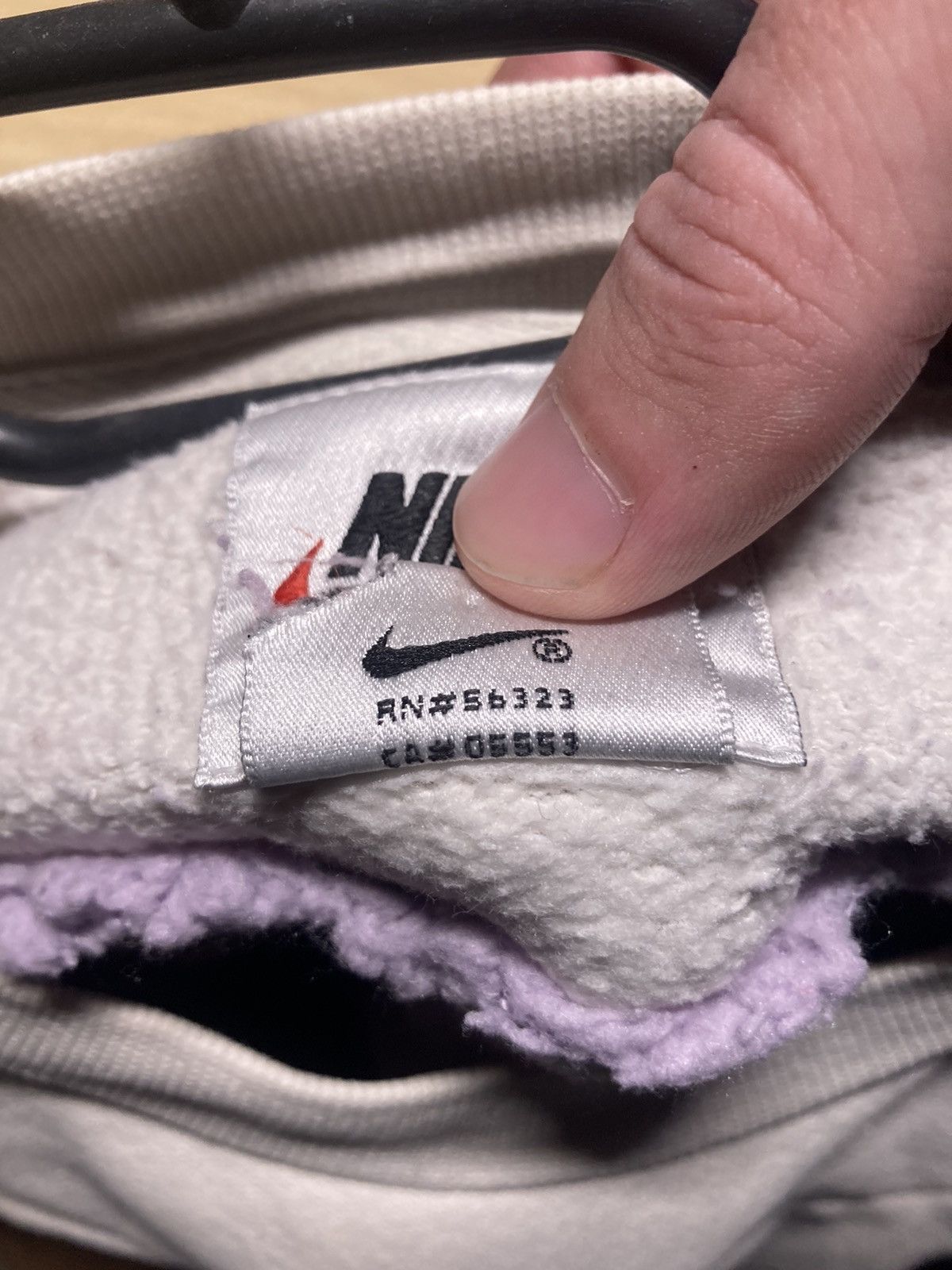Nike × Vintage ⛩️Nike fleece sweatshirt custom vintage 2k rare purple baggy Size US M / EU 48-50 / 2 - 10 Thumbnail