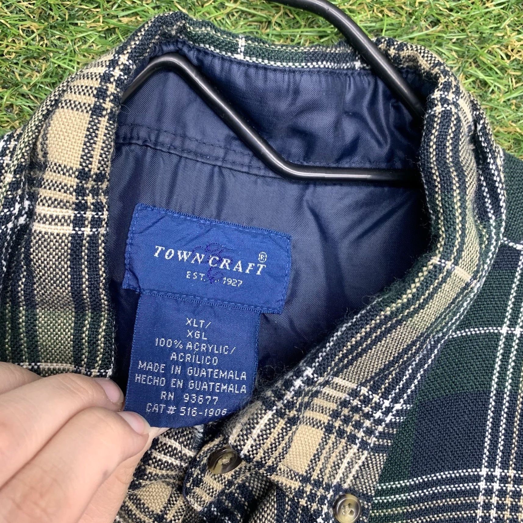 Vintage VINTAGE Towncraft Flannel Shirt Lined Mens XL Plaid Workwear Shacket Size US XL / EU 56 / 4 - 3 Thumbnail