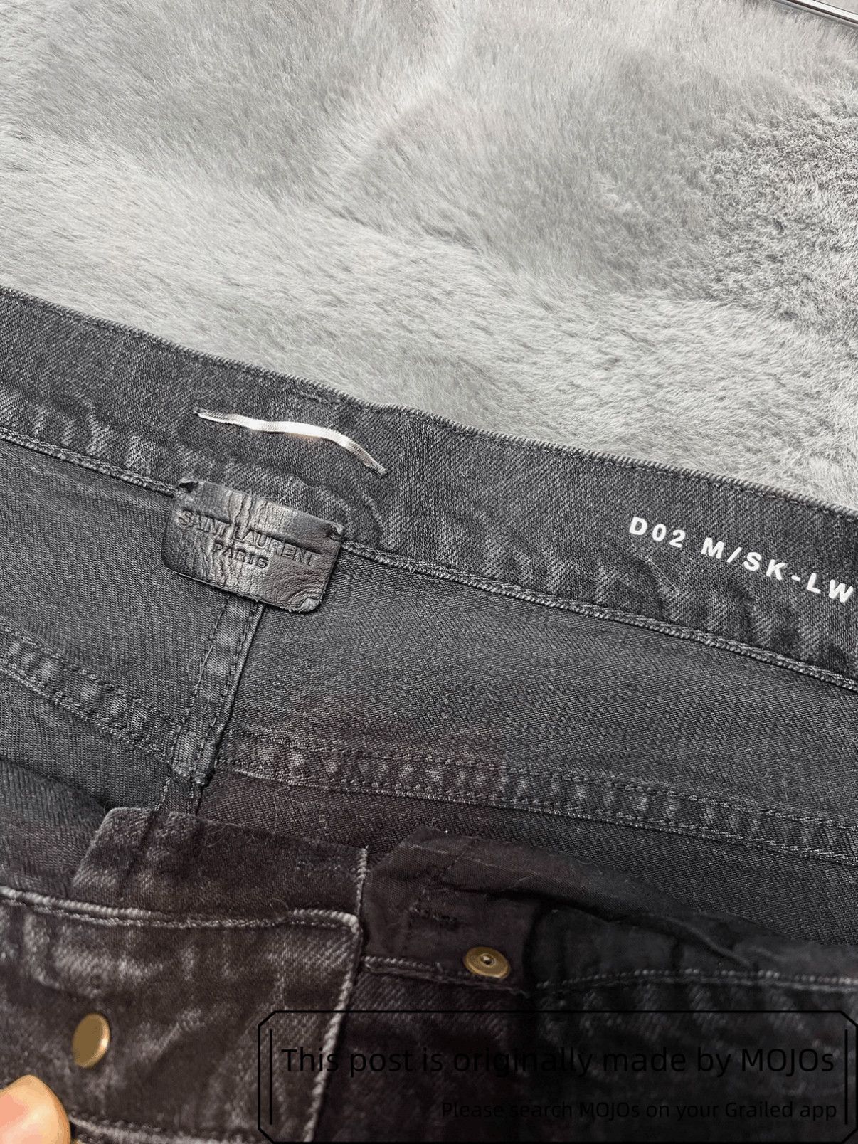 Saint Laurent Paris Sz 32 Saint Laurent Paris 17AW Wax Splash Denim mojos2302 Size US 32 / EU 48 - 3 Thumbnail