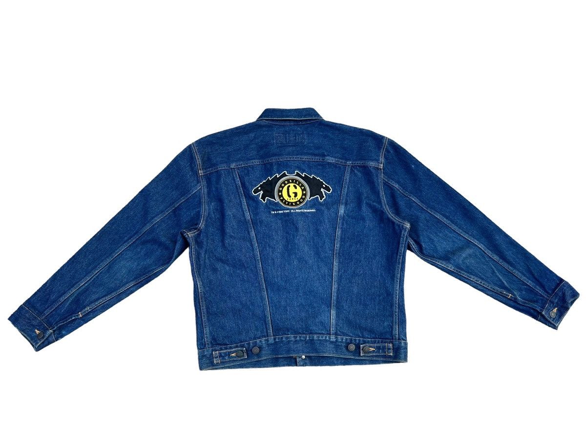 Vintage VTG 90s Wrangler Blue Bell X Godzilla G-Force Denim Jacket Size US L / EU 52-54 / 3 - 1 Thumbnail