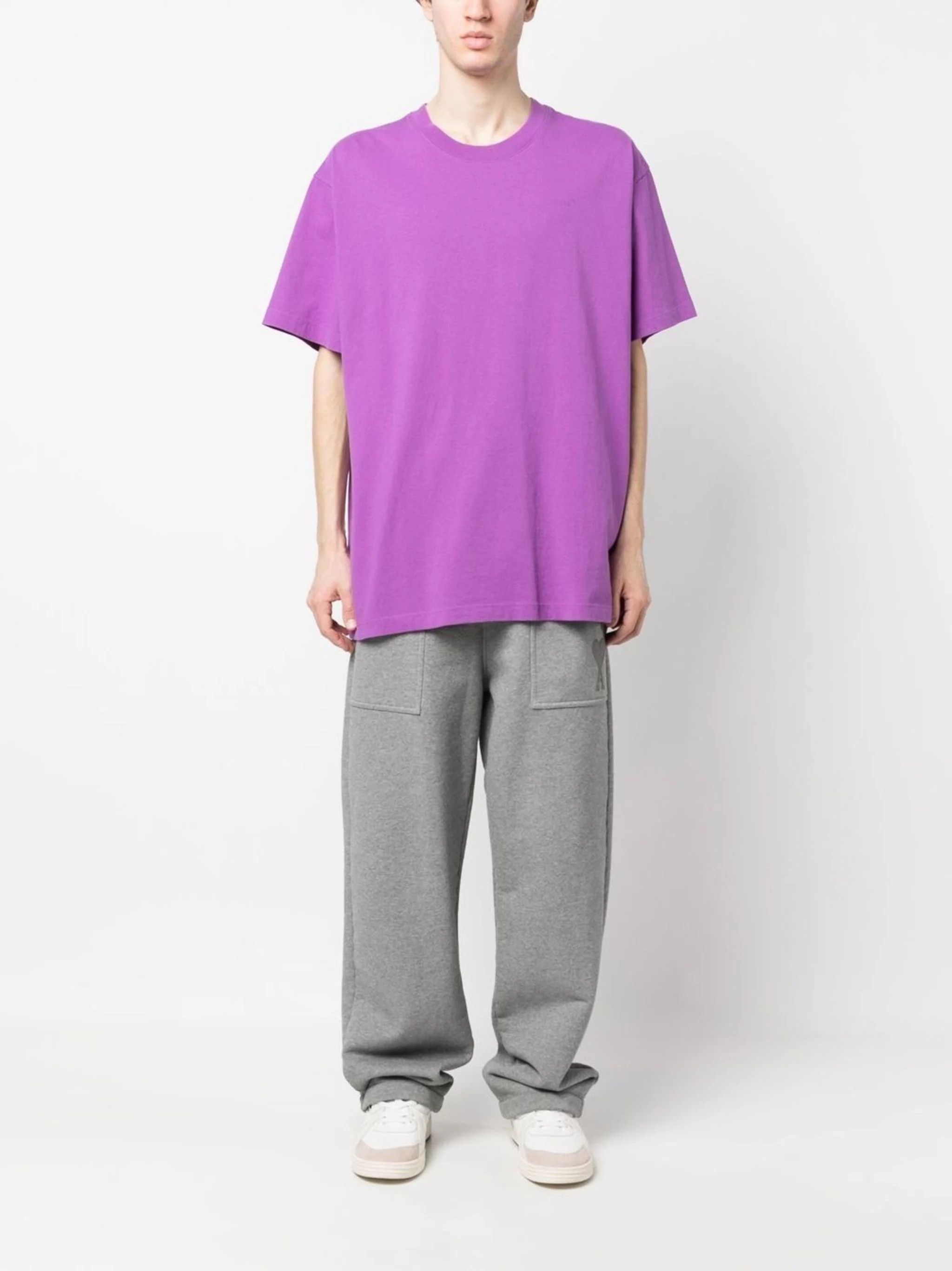 Off-White Purple Logo Rubber Diagonals Oversized T-Shirt Size US S / EU 44-46 / 1 - 4 Thumbnail