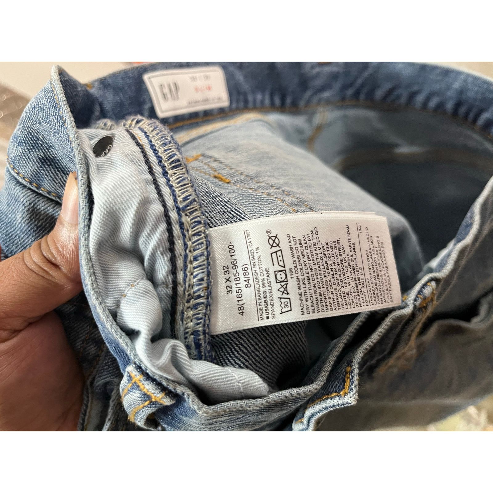 Gap Gap Men - Medium washed / Slim fit Jeans / 32x32/ NWT Size US 32 / EU 48 - 6 Thumbnail