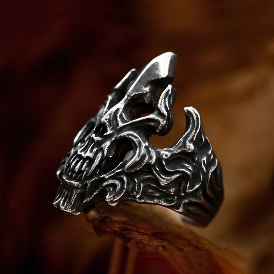 Japanese Brand × Jewelry × Vintage Movie Skull Ring Size ONE SIZE - 4 Thumbnail