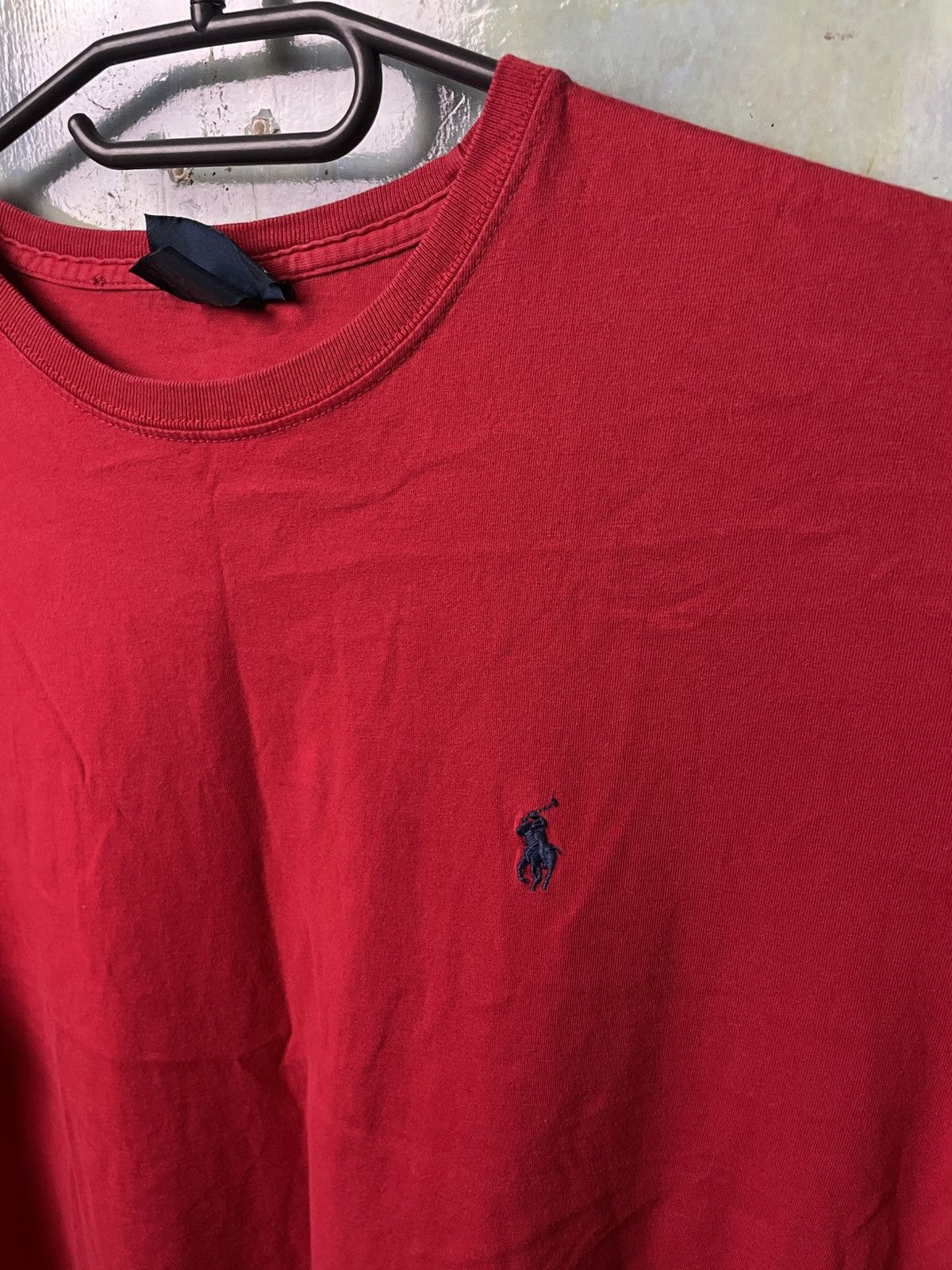 Polo Ralph Lauren Vintage Polo Ralph Lauren Red T-shirt Size US L / EU 52-54 / 3 - 3 Thumbnail