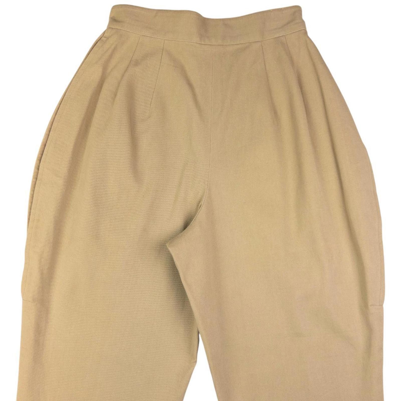 Issey Miyake Vintage Issey Miyake Stretch Stirrup Trousers Womens W23 Size 23" - 3 Thumbnail