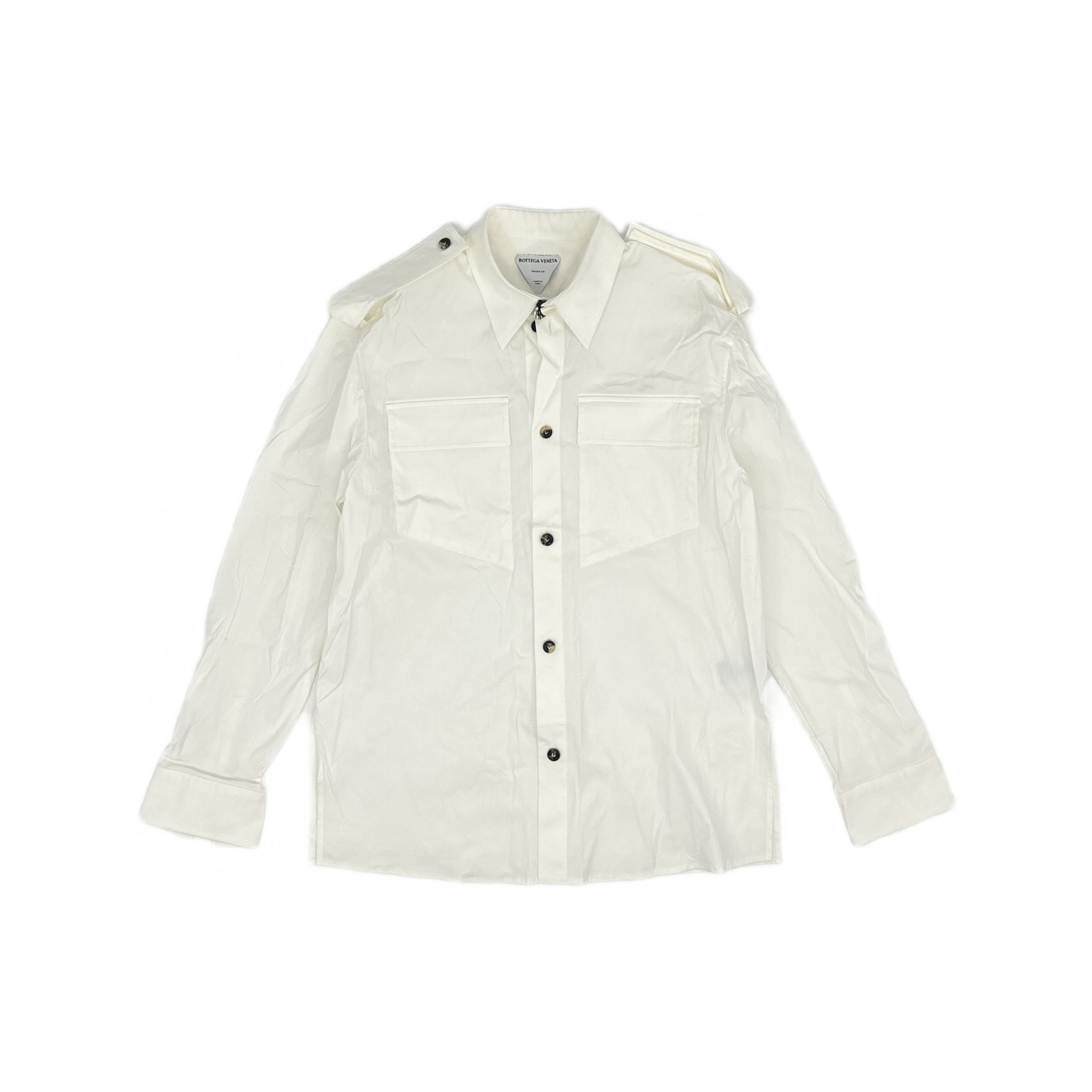 Bottega Veneta Bottega Veneta Cotton Poplin Button-Down Shirt Size S Size US S / EU 44-46 / 1 - 1 Thumbnail