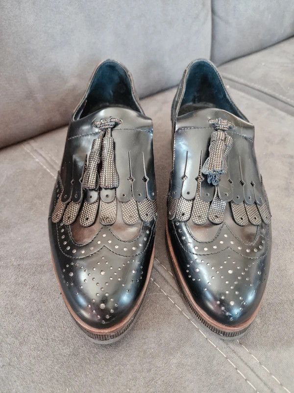 Other Elegant Maripé Shoes Genuine Leather Brogues Italian Size US 7.5 / IT 37.5 - 7 Thumbnail