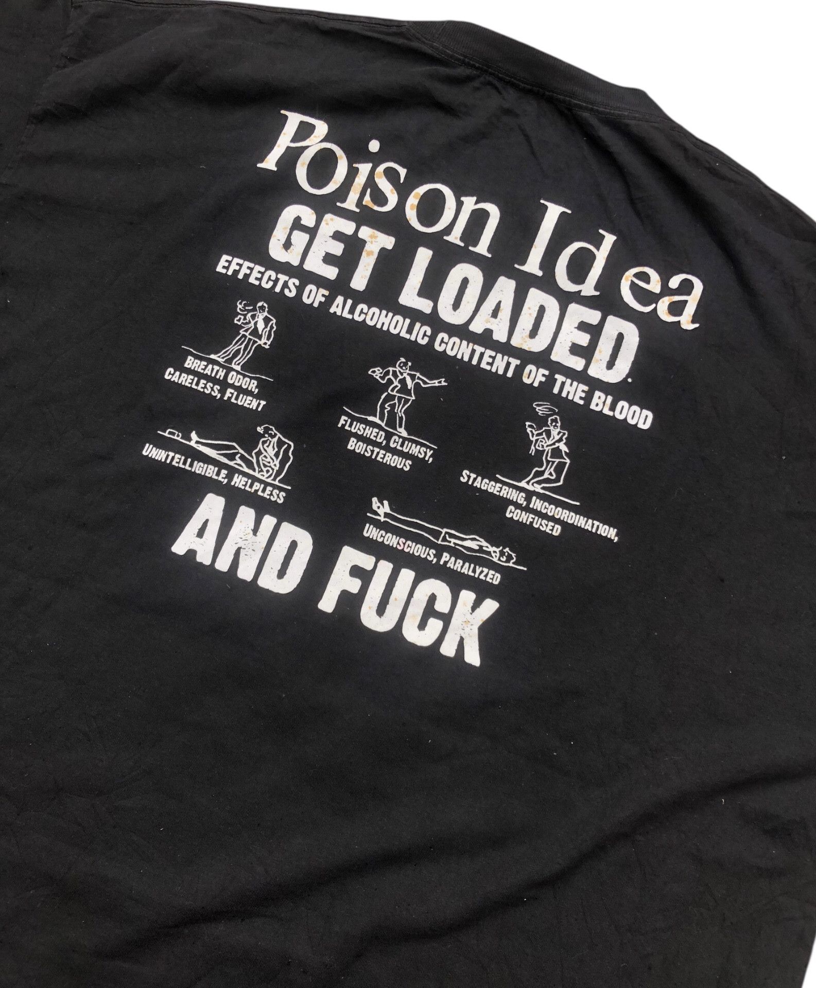 Band Tees 🔥Vintage POISON IDEA Punk Ian Mackaye Fugazi Band T-Shirt Size US XXL / EU 58 / 5 - 4 Thumbnail