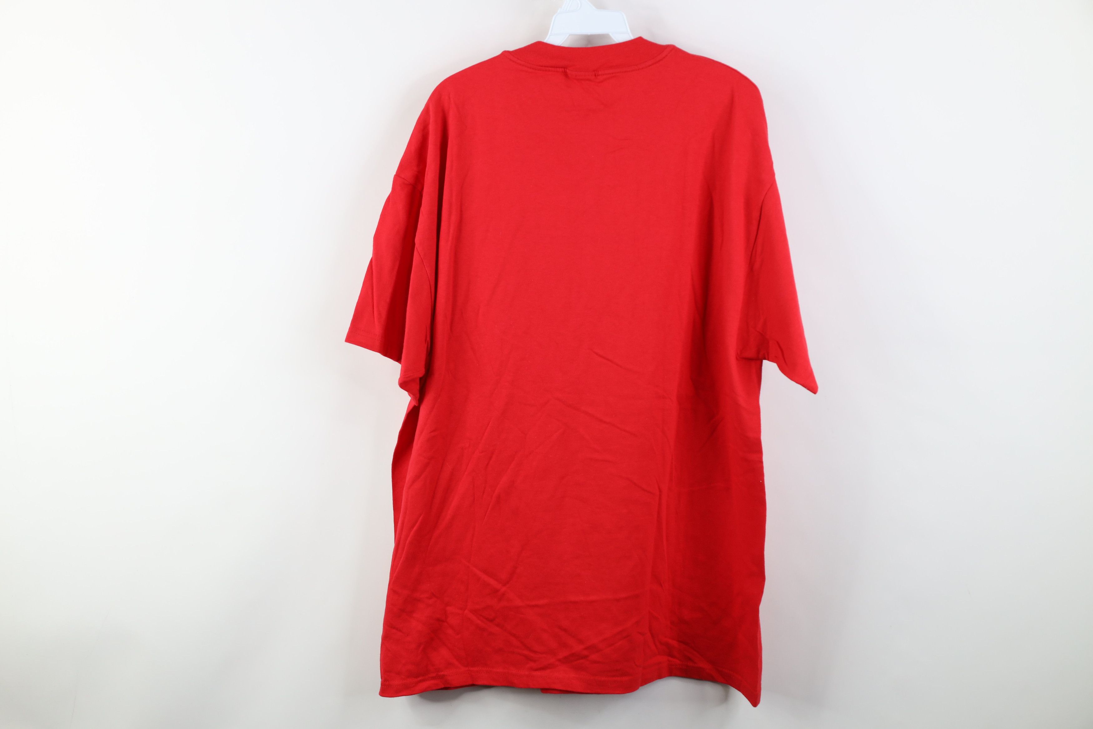 Dooney & Bourke Vintage 90s Dooney & Bourke Spell Short Sleeve T-Shirt Red Size XXL / US 16-18 / IT 52-54 - 12 Thumbnail