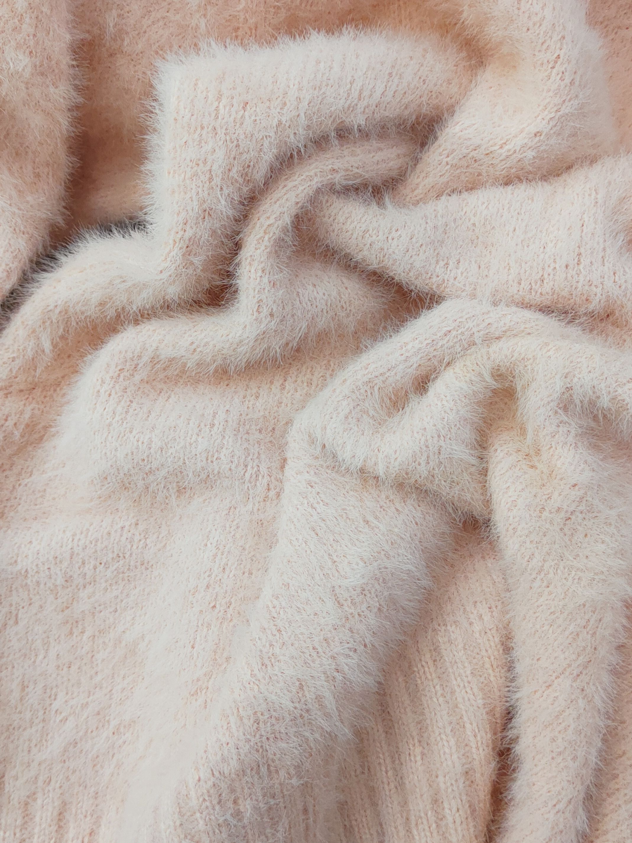 Japanese Brand L'eccove Peach Shag Shaggy Fur Mohair Knitwear #W1634 Size M / US 6-8 / IT 42-44 - 10 Thumbnail