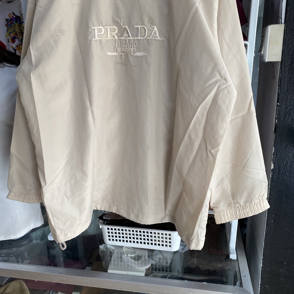 Vintage Vintage Bootleg Prada Milano Zip Light Jacket Size US L / EU 52-54 / 3 - 5 Thumbnail