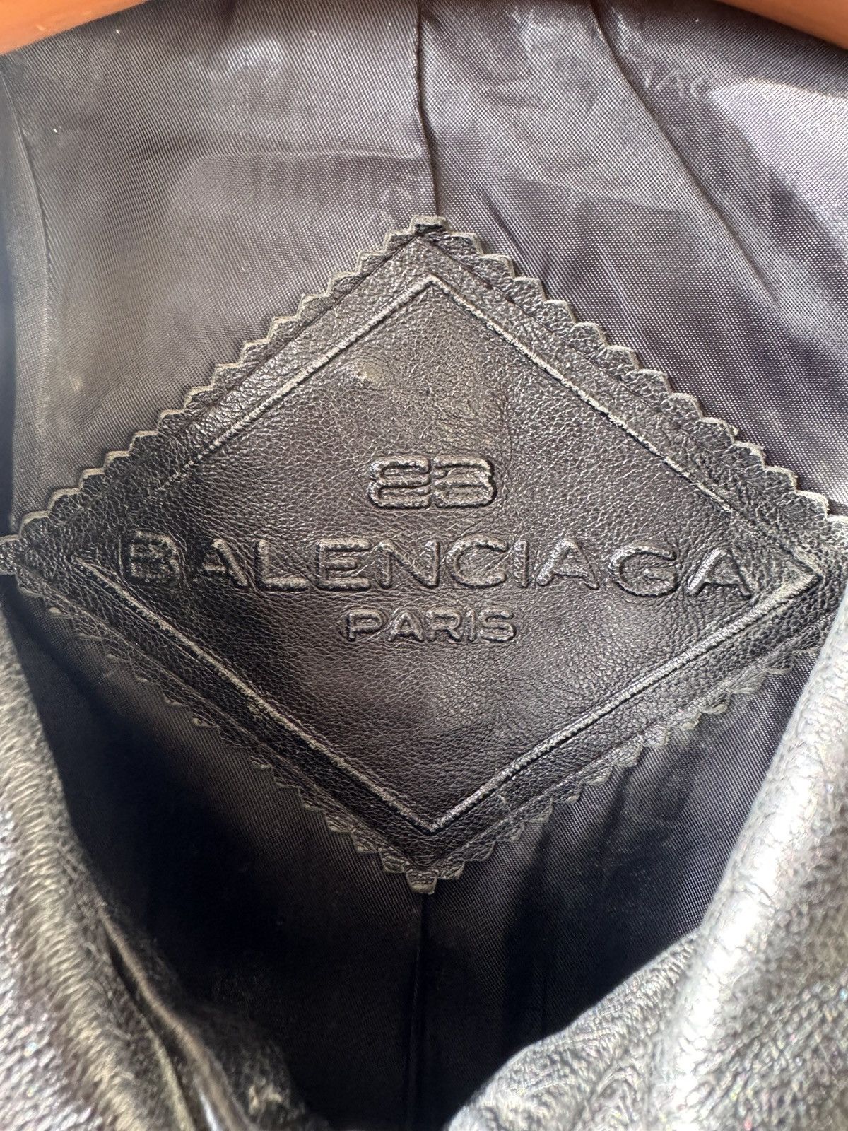 Balenciaga Balenciaga Nicolas Ghesquière Zip-Up Leather Jacket Size US XL / EU 56 / 4 - 8 Thumbnail