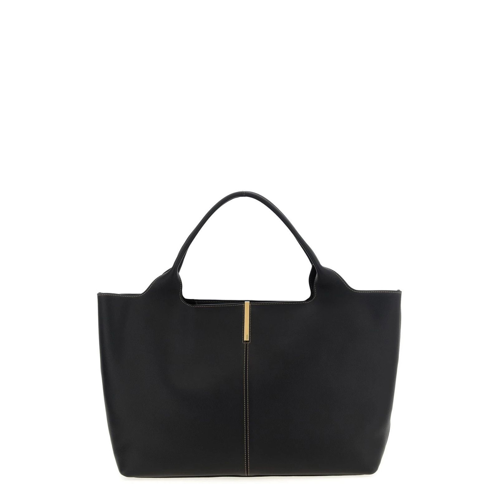 Tod's TOD'S Ebr Medium Black Leather Tote Bag New & Authentic Size ONE SIZE - 4 Thumbnail