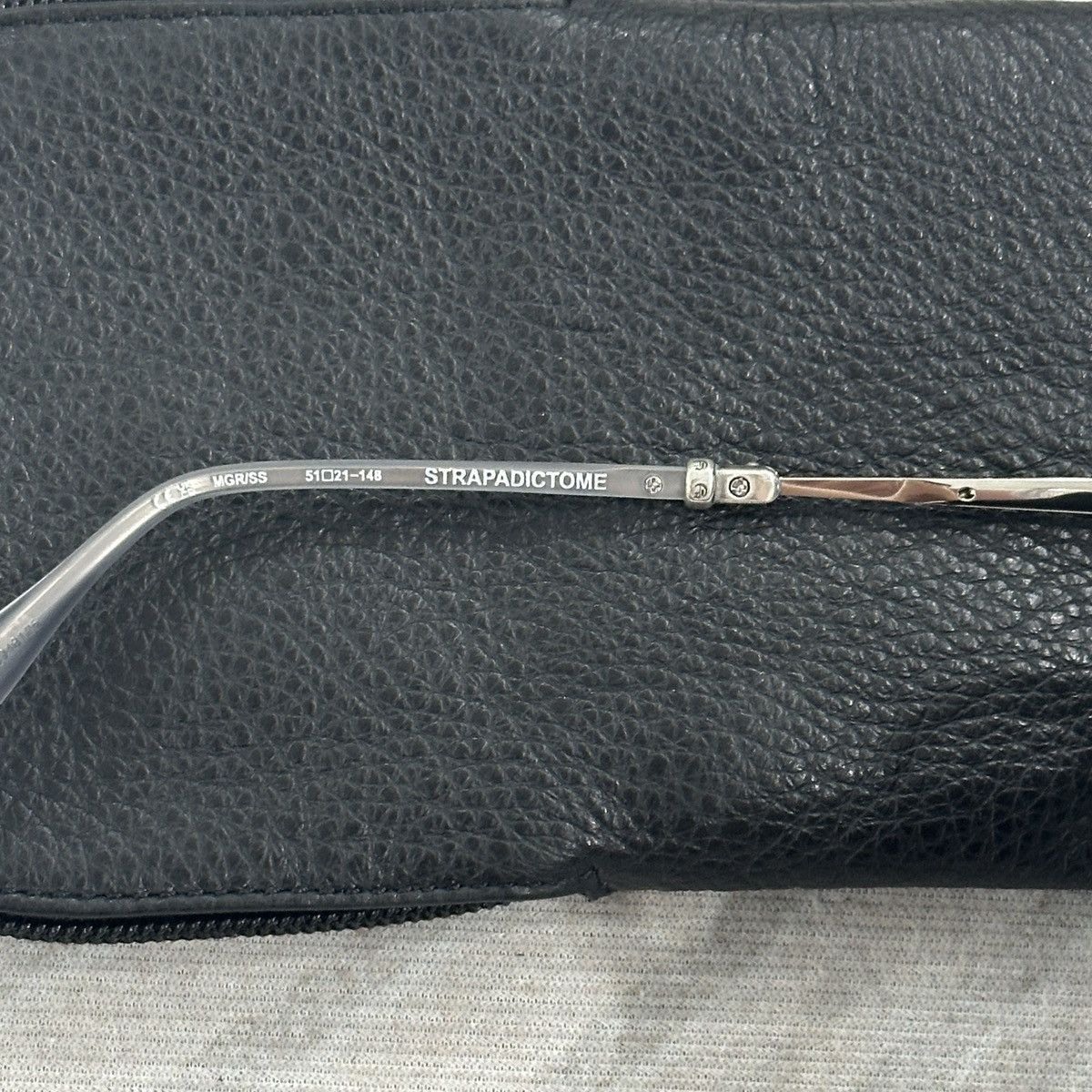 Chrome Hearts CHROME HEARTS STRAPADICTOME MATTE GRAPHITE/SS EYEGLASSES Size ONE SIZE - 8 Thumbnail