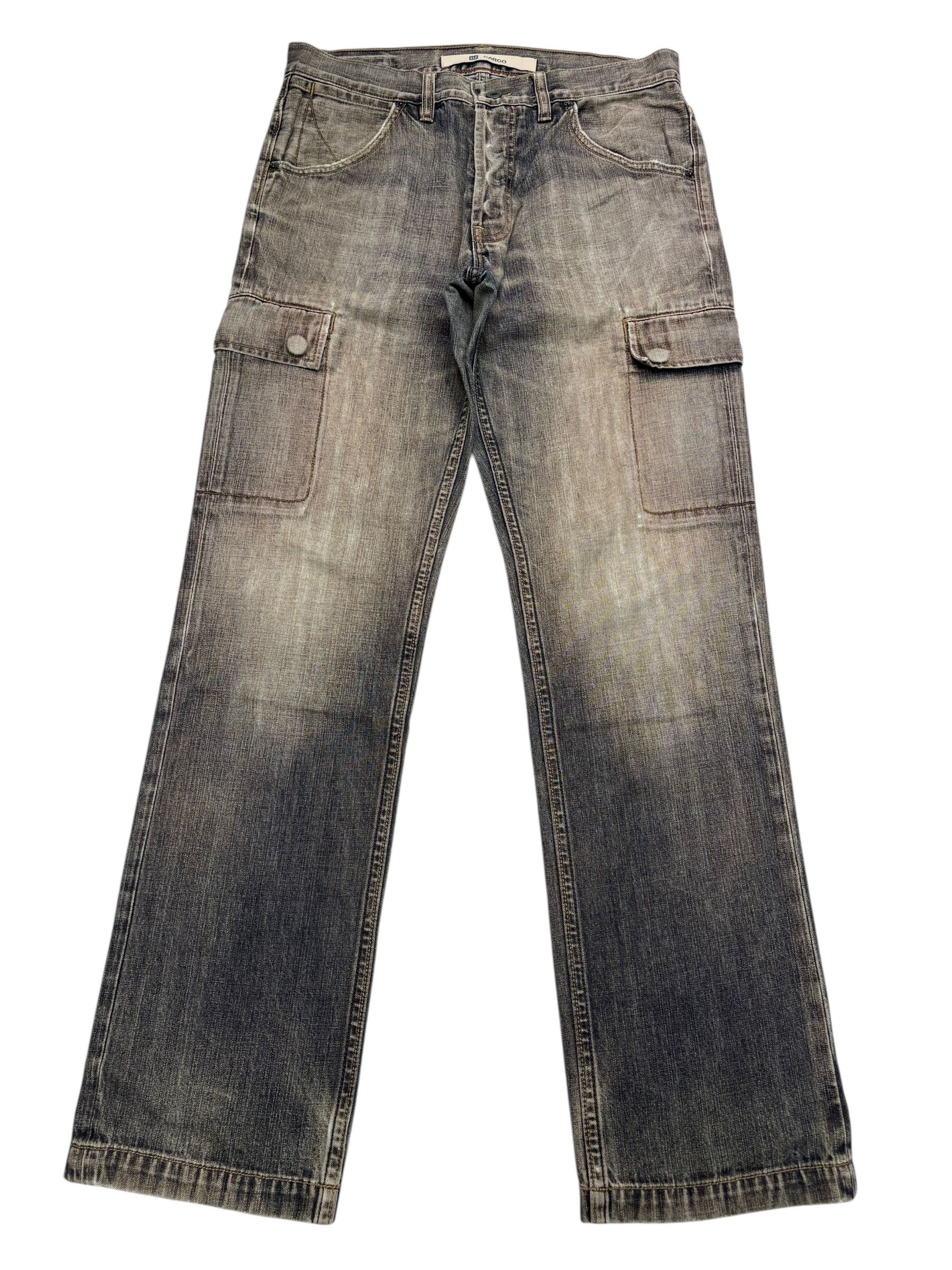 Gap GAP FADED WASHED DENIM CARGO JEANS Size US 32 / EU 48 - 1 Thumbnail