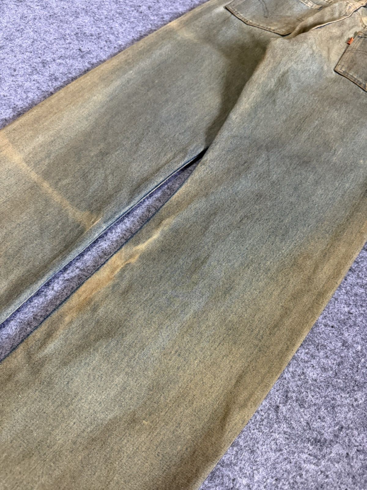 Levi's × Vintage Vintage 90s Levis Orange Tab Muddy Dusty Jeans Size US 28 / EU 44 - 13 Thumbnail